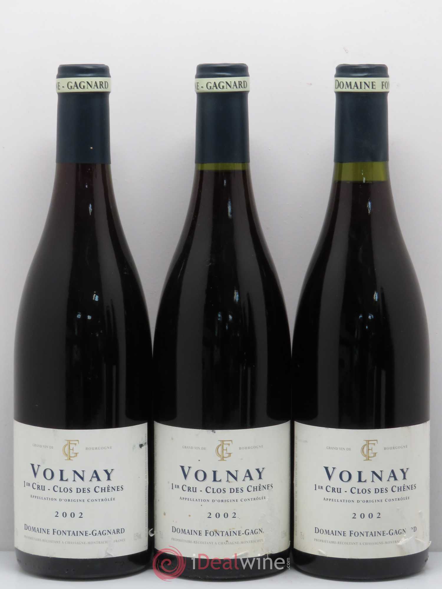 Volnay 1er Cru Clos des Chenes Domaine Fontaine-Gagnard 2002 - Posten von 6 Flaschen - 1