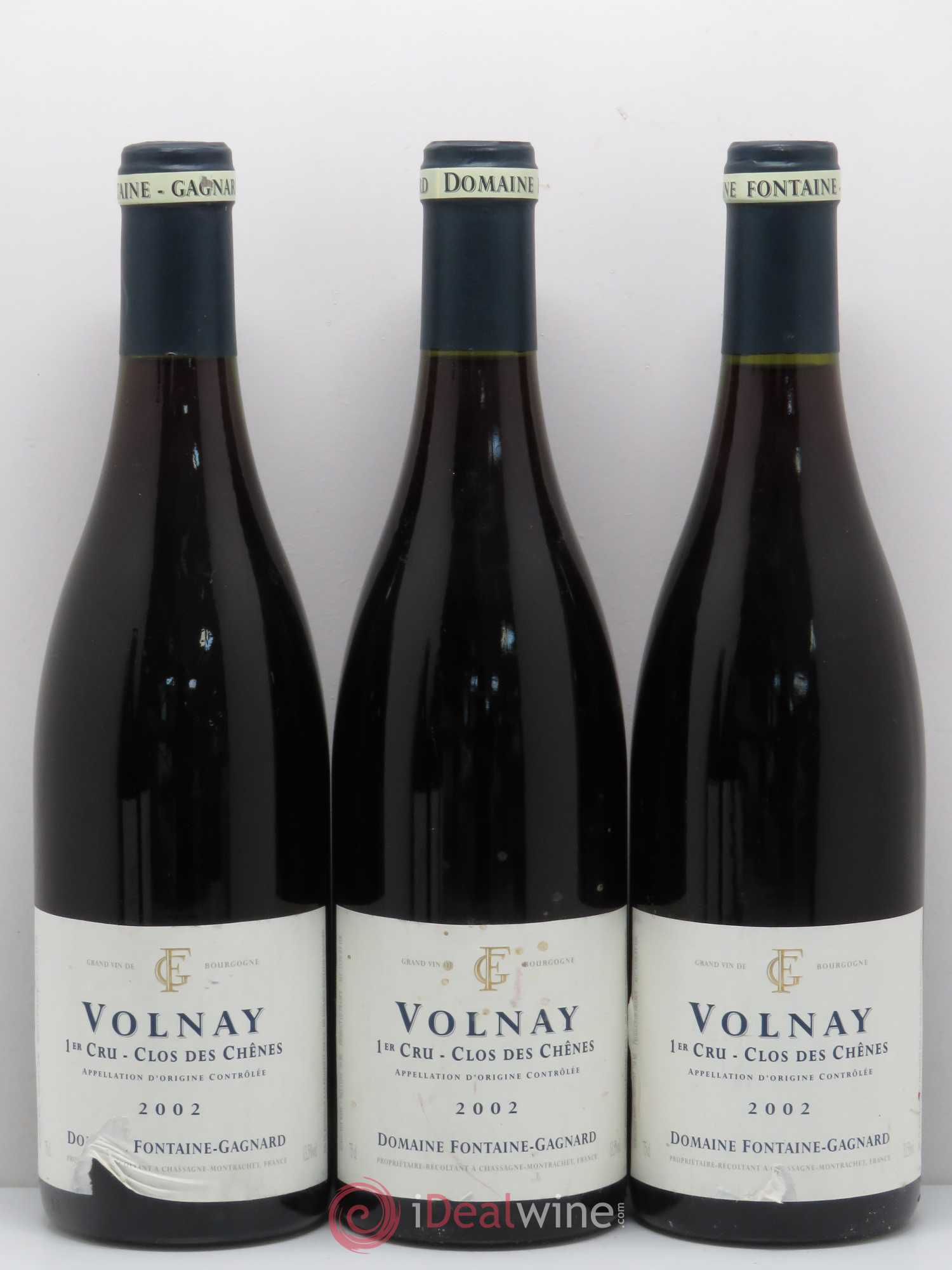 Volnay 1er Cru Clos des Chenes Domaine Fontaine-Gagnard 2002 - Posten von 6 Flaschen - 2