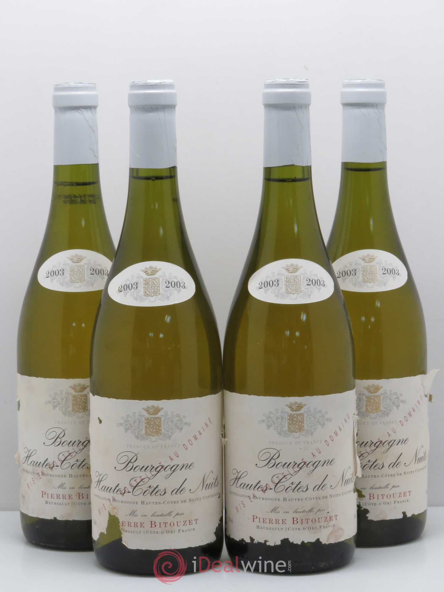 Hautes-Côtes de Nuits Domaine Pierre Bitouzet 2003 - Posten von 4 Flaschen - 0