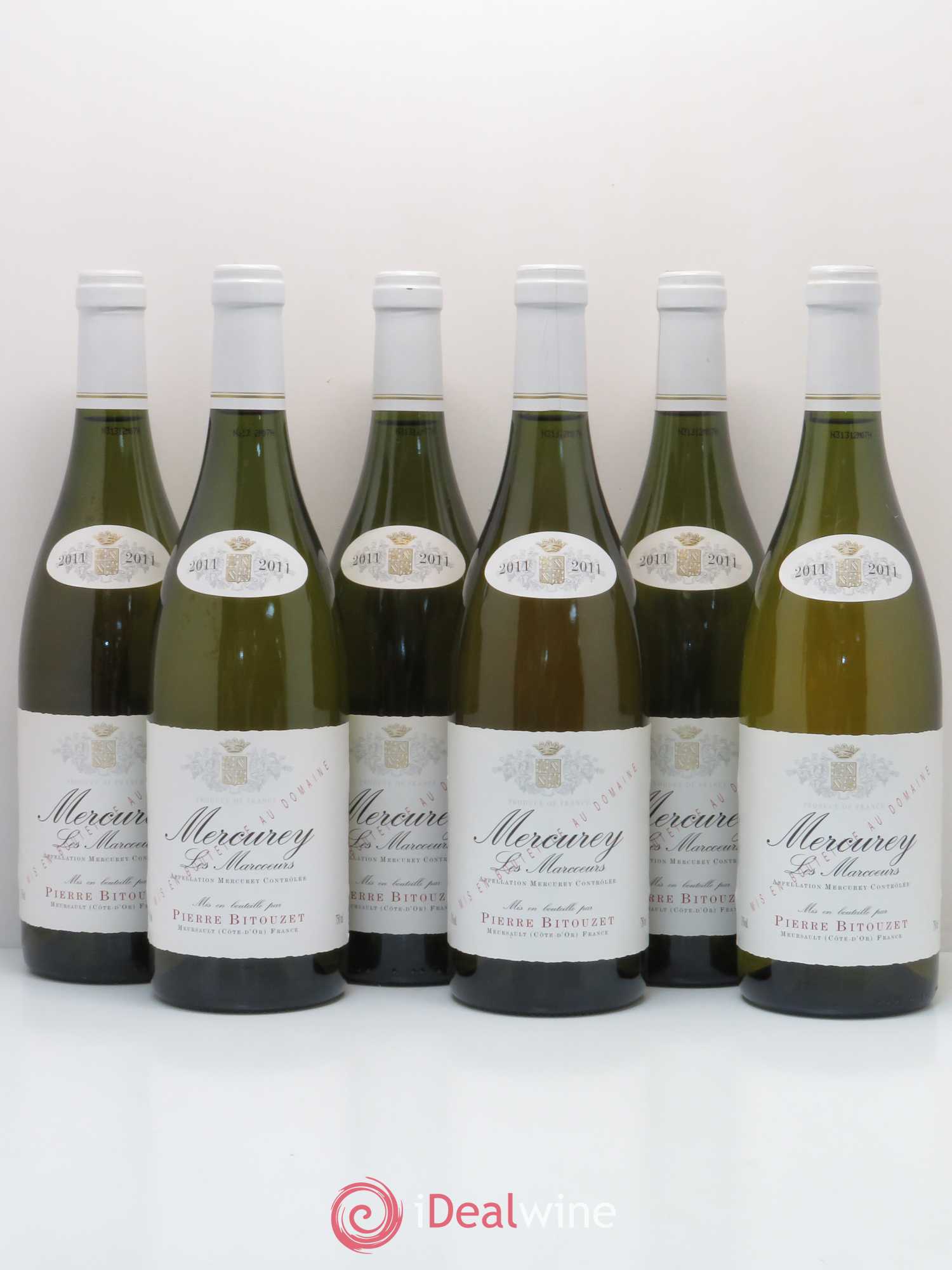 Mercurey Les Marcoeurs Pierre Bitouzet 2011 - Posten von 6 Flaschen - 0