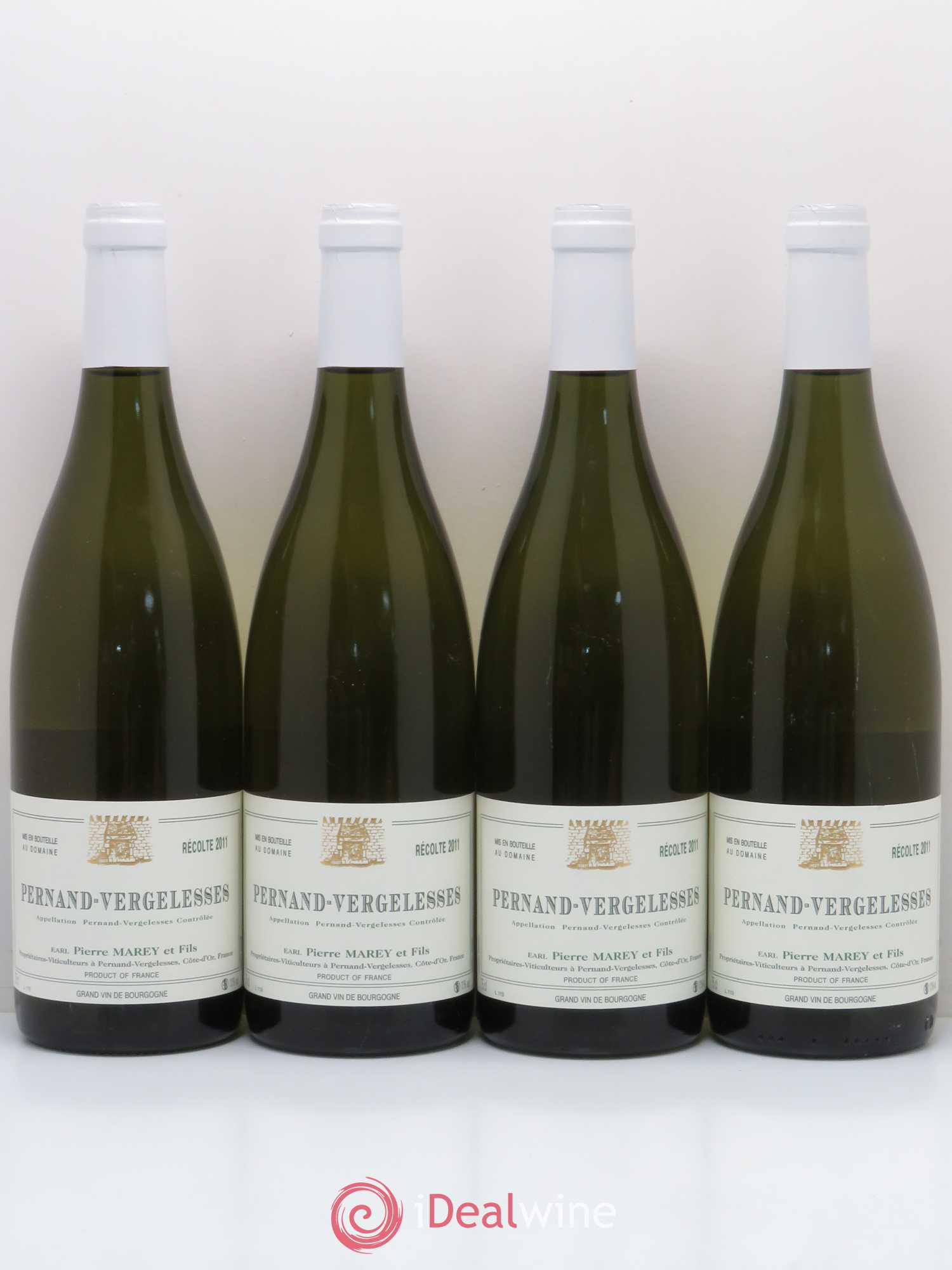 Pernand-Vergelesses Pierre Marey Tastevinage 2011 - Posten von 4 Flaschen - 0