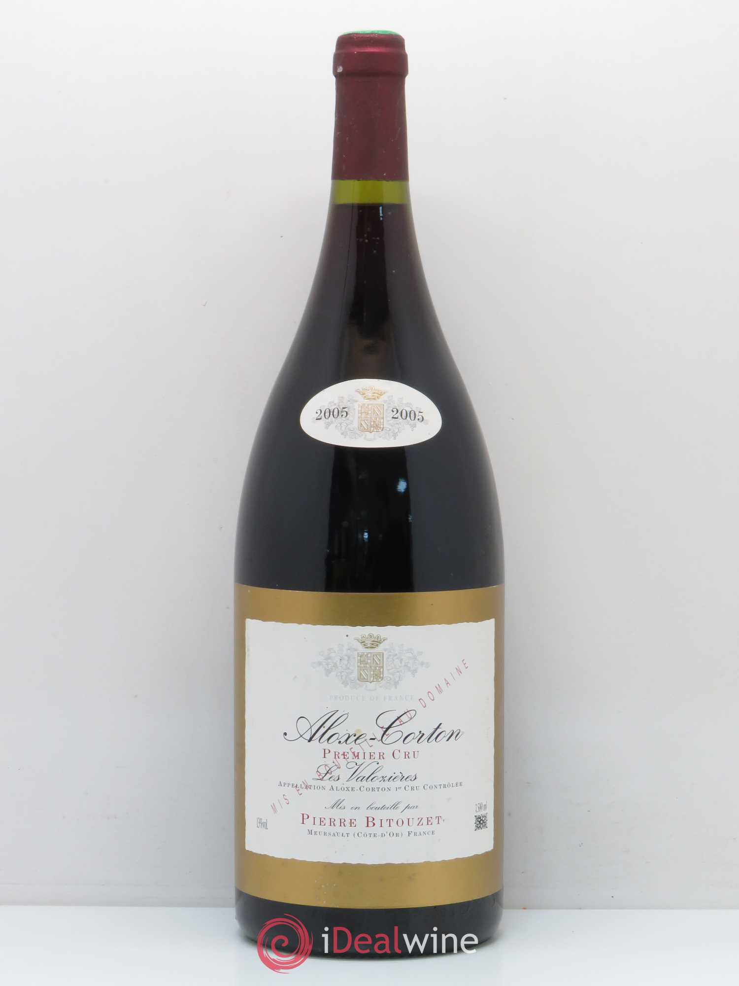 Aloxe-Corton 1er Cru Les Valozieres Pierre Bitouzet 2005 - Posten von 1 Magnum - 0