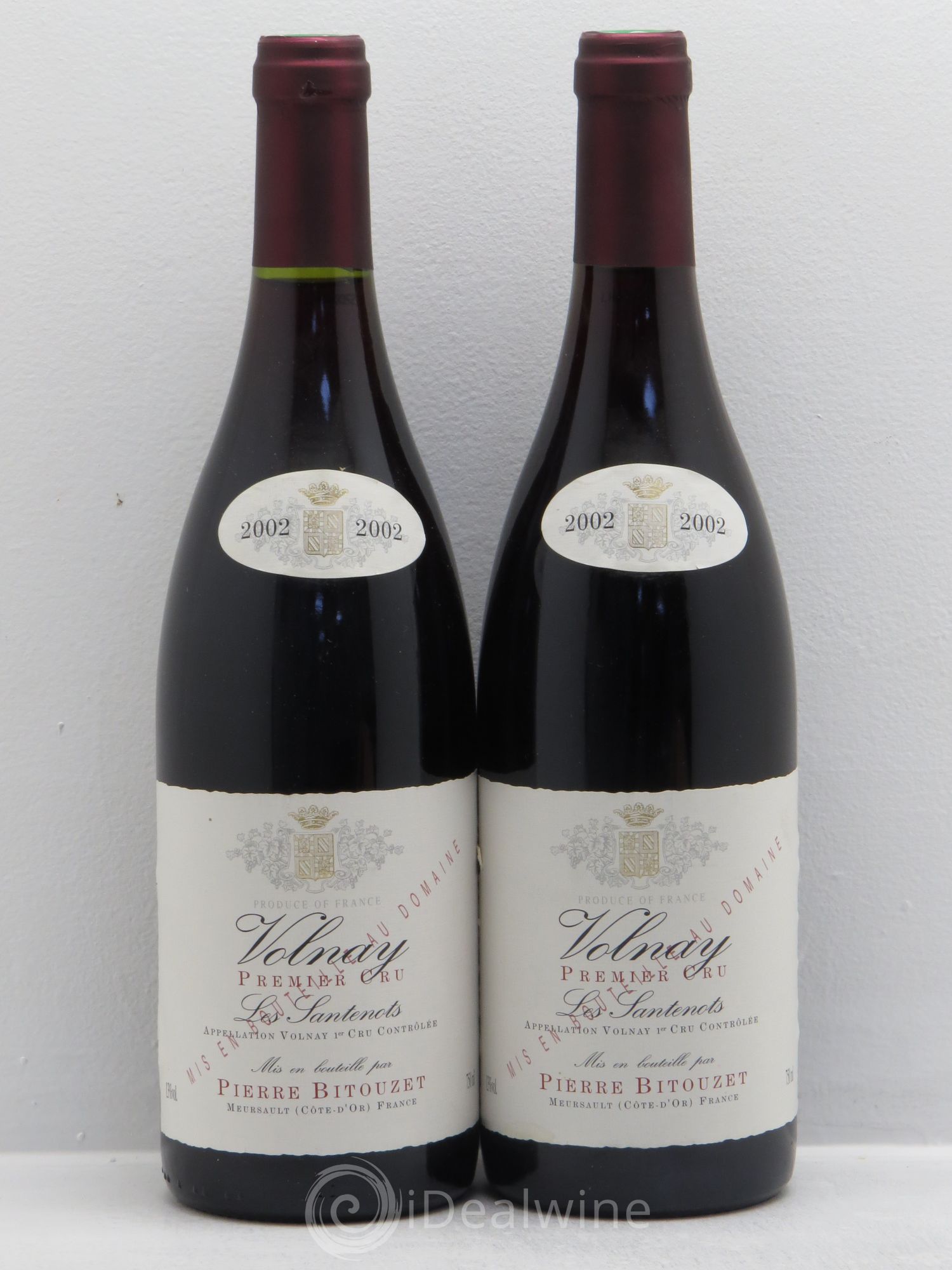 Volnay 1er Cru Bitouzet 2002 - Lot de 2 bouteilles - 0