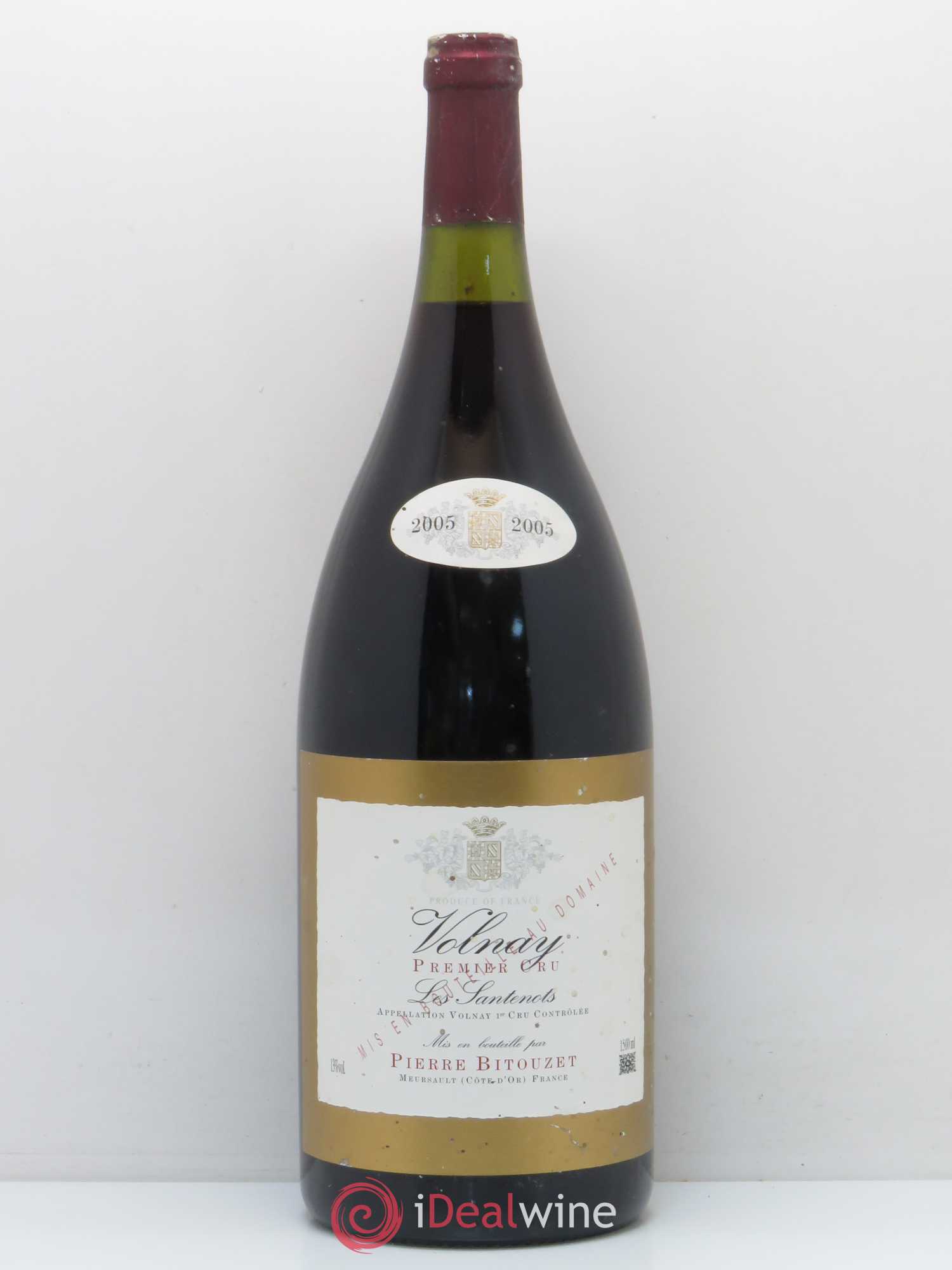 Volnay 1er Cru Les Santenots Pierre Bitouzet 2005 - Posten von 1 Magnum - 0
