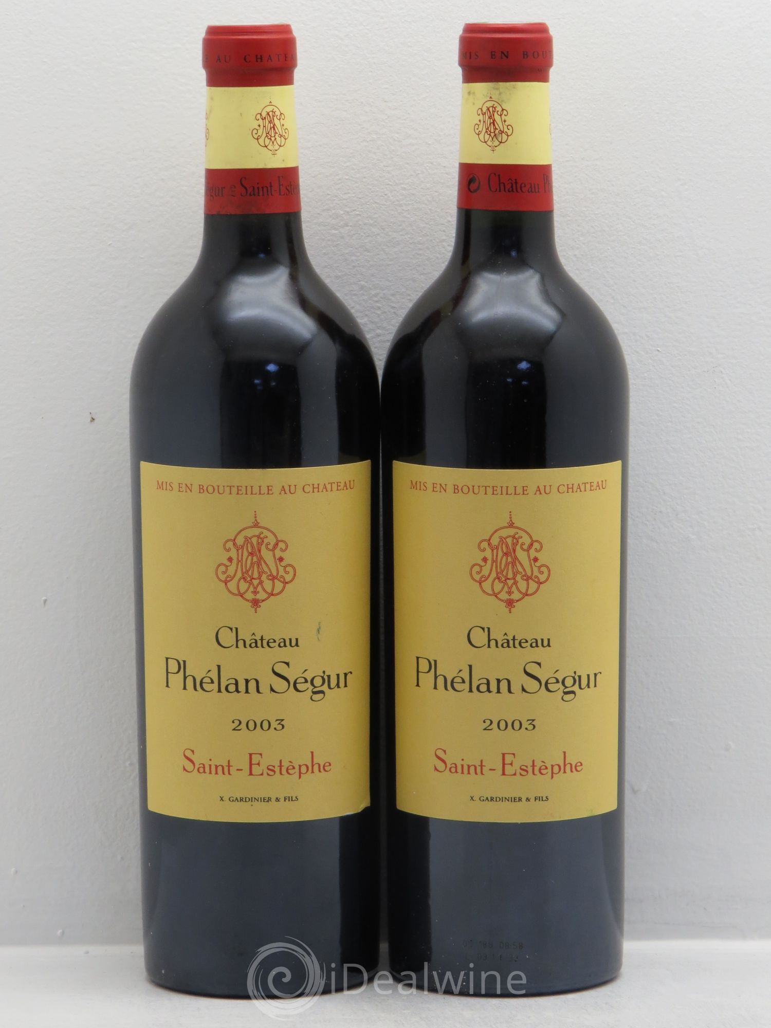 Château Phélan Ségur 2003 - Lot de 2 bouteilles - 0