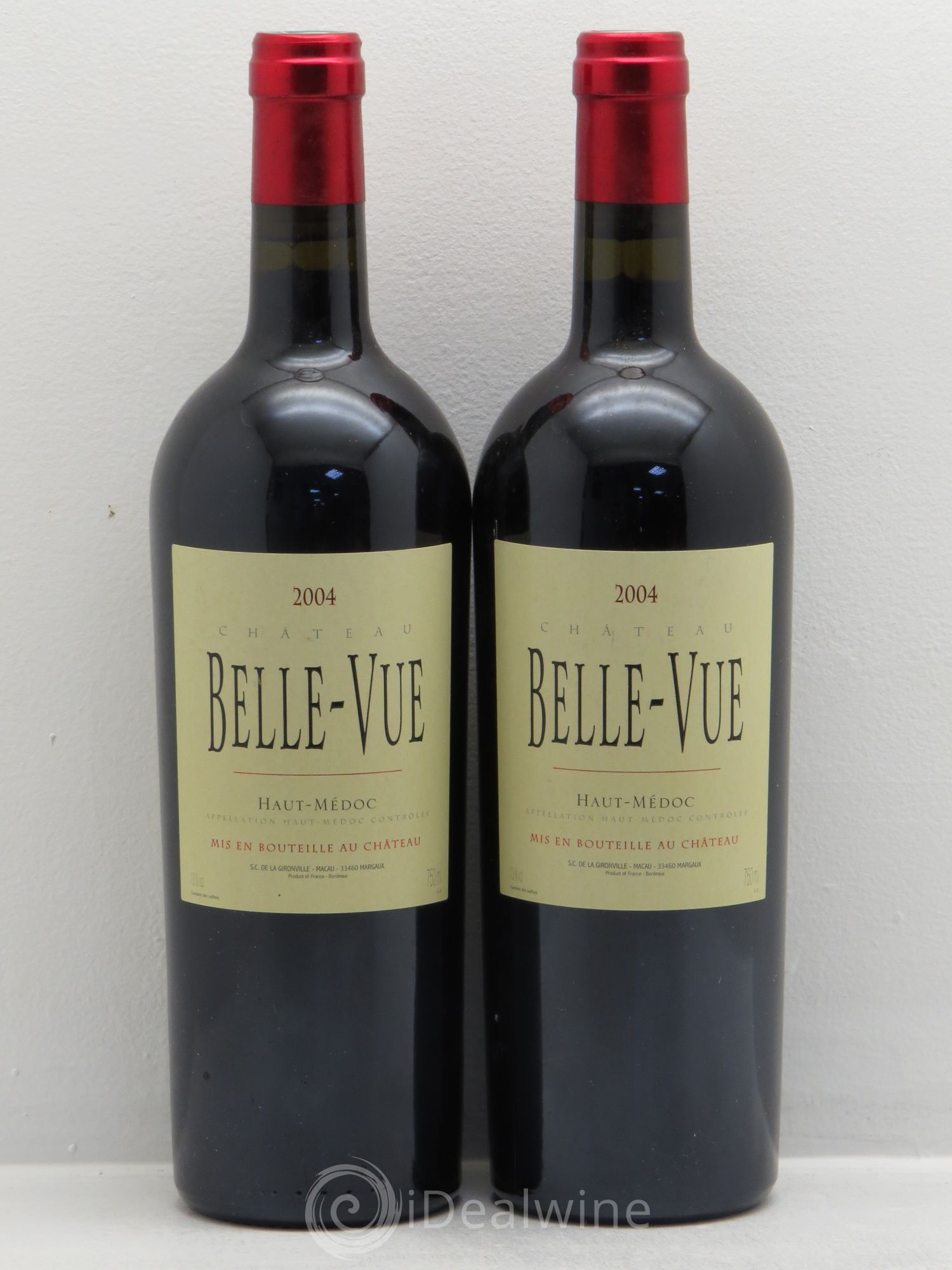Château Bellevue Grand Cru Classé 2004 - Lot de 2 bouteilles - 0