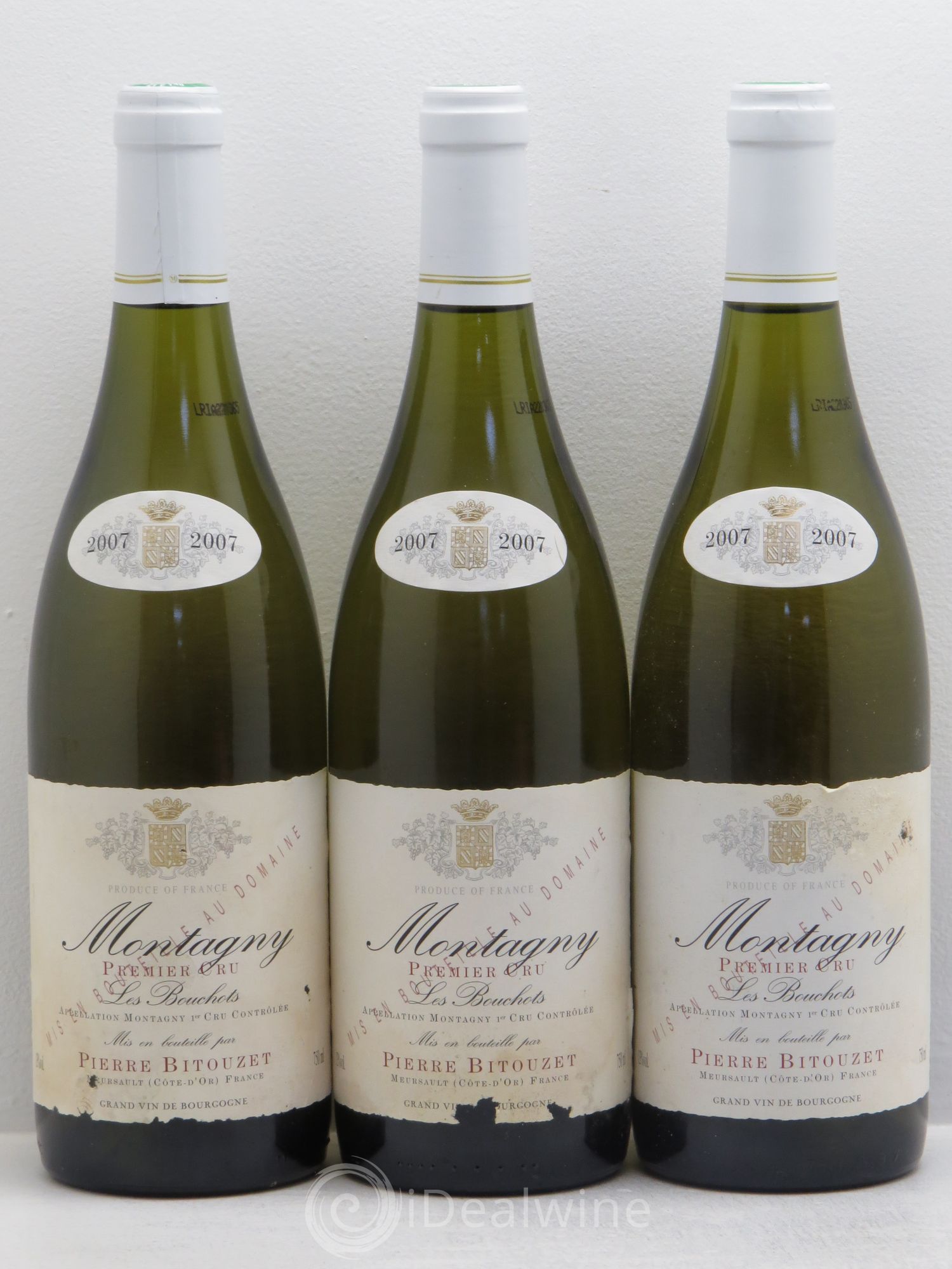 Montagny 1er Cru Bitouzet (sans prix de réserve) 2007 - Posten von 3 Flaschen - 0