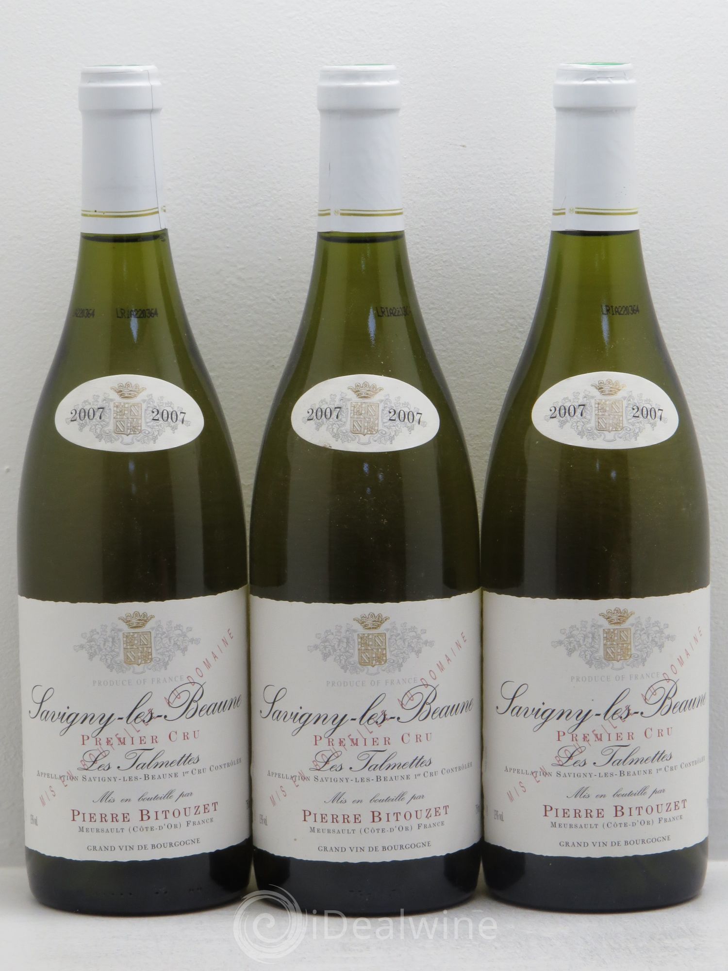 Savigny-lès-Beaune 1er Cru Bitouzet Les Talmettes (sans prix de réserve) 2007 - Posten von 3 Flaschen - 0
