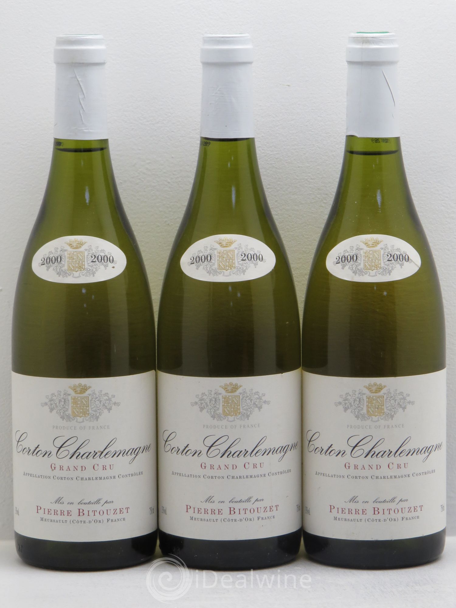 Corton-Charlemagne Grand Cru Bitouzet 2000 - Lot de 3 bouteilles - 0