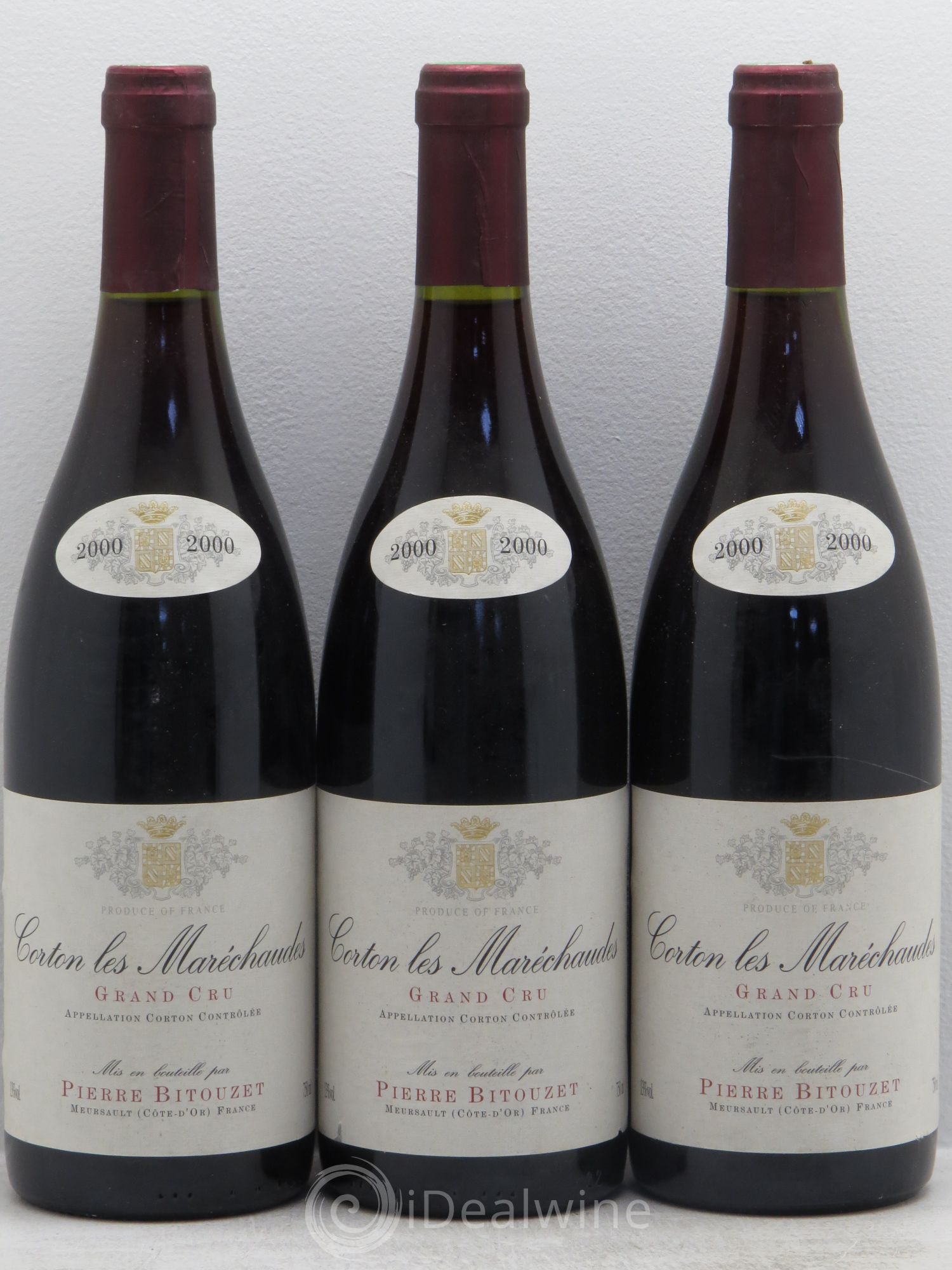Corton Grand Cru Bitouzet 2000 - Lot de 3 bouteilles - 0
