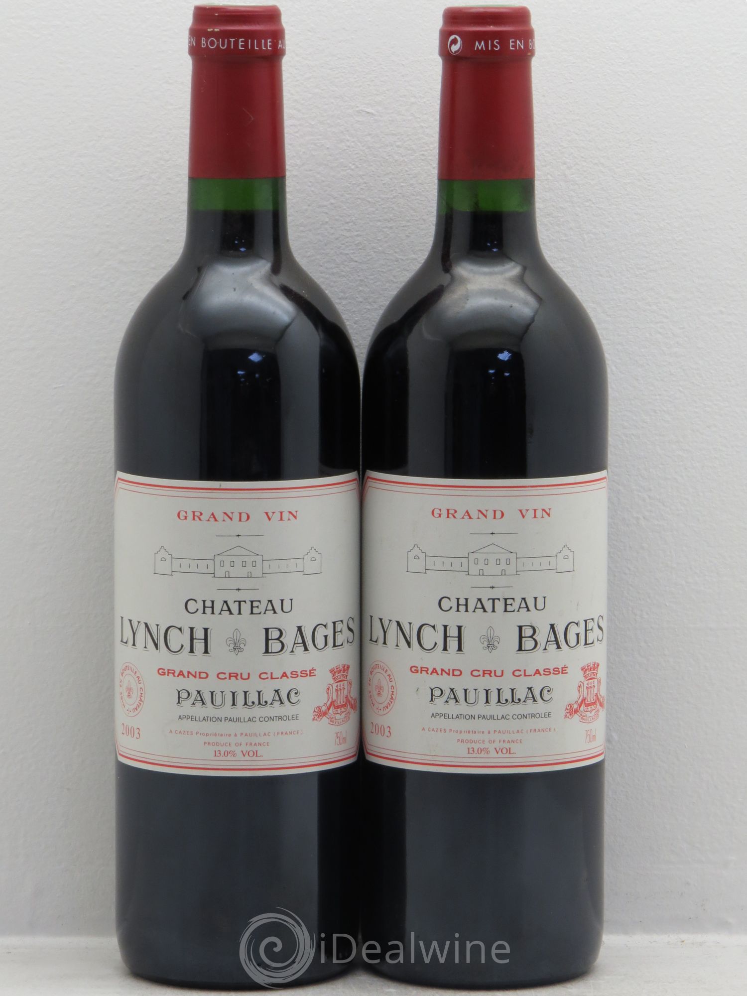 Château Lynch Bages 5ème Grand Cru Classé 2003 - Lot de 2 bouteilles - 0