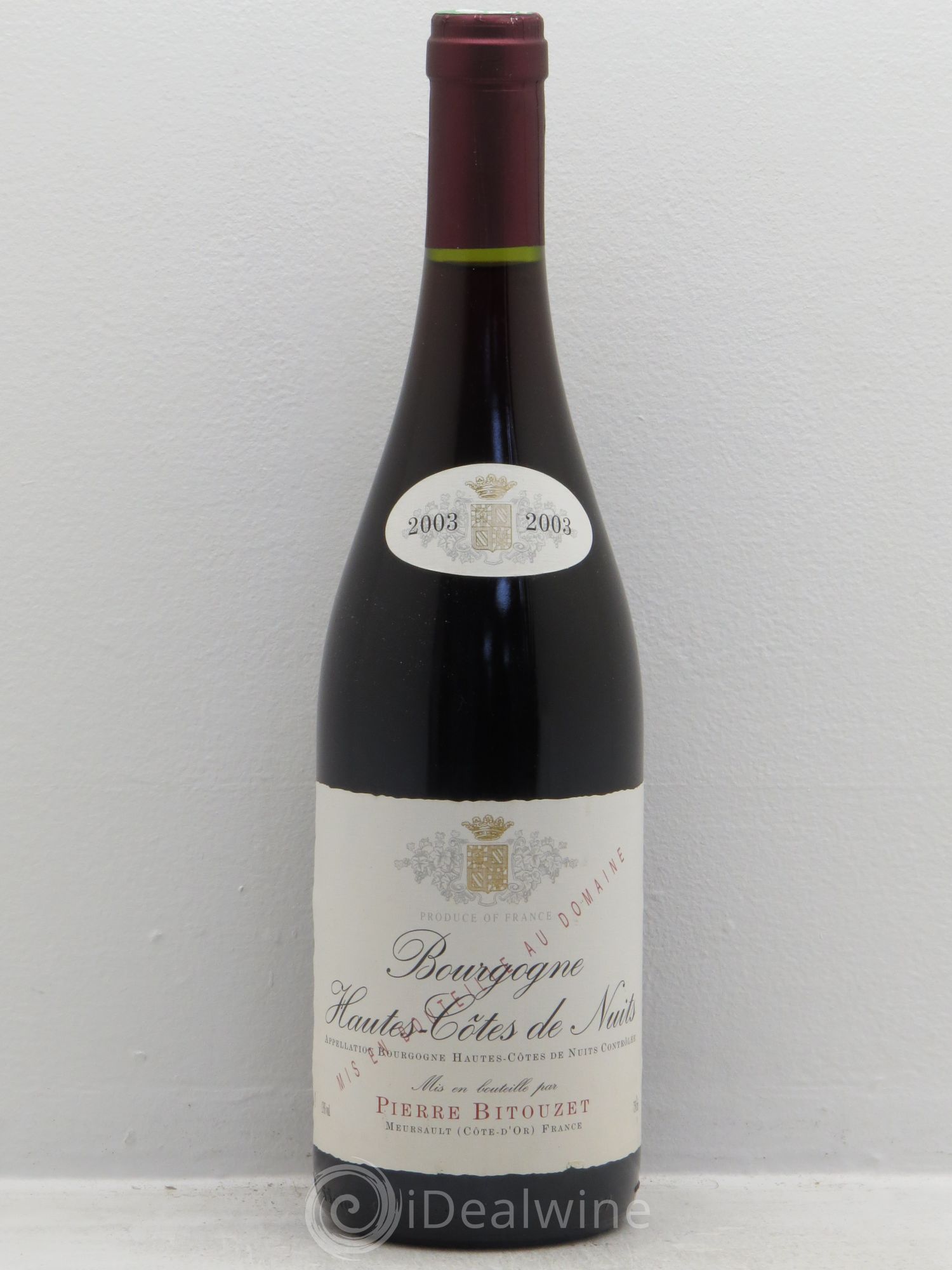 Bourgogne Hautes-Côtes de Nuits Bitouzet 2003 - Posten von 1 Flasche - 0