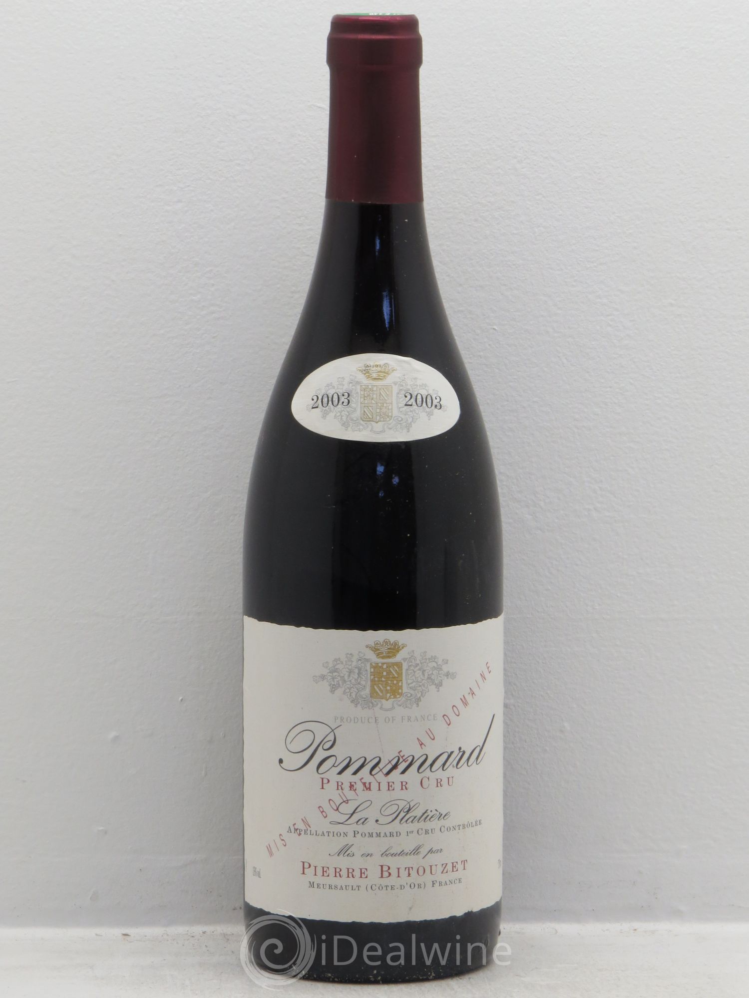 Pommard 1er Cru La Platière Bitouzet 2003 - Posten von 6 Flaschen - 0