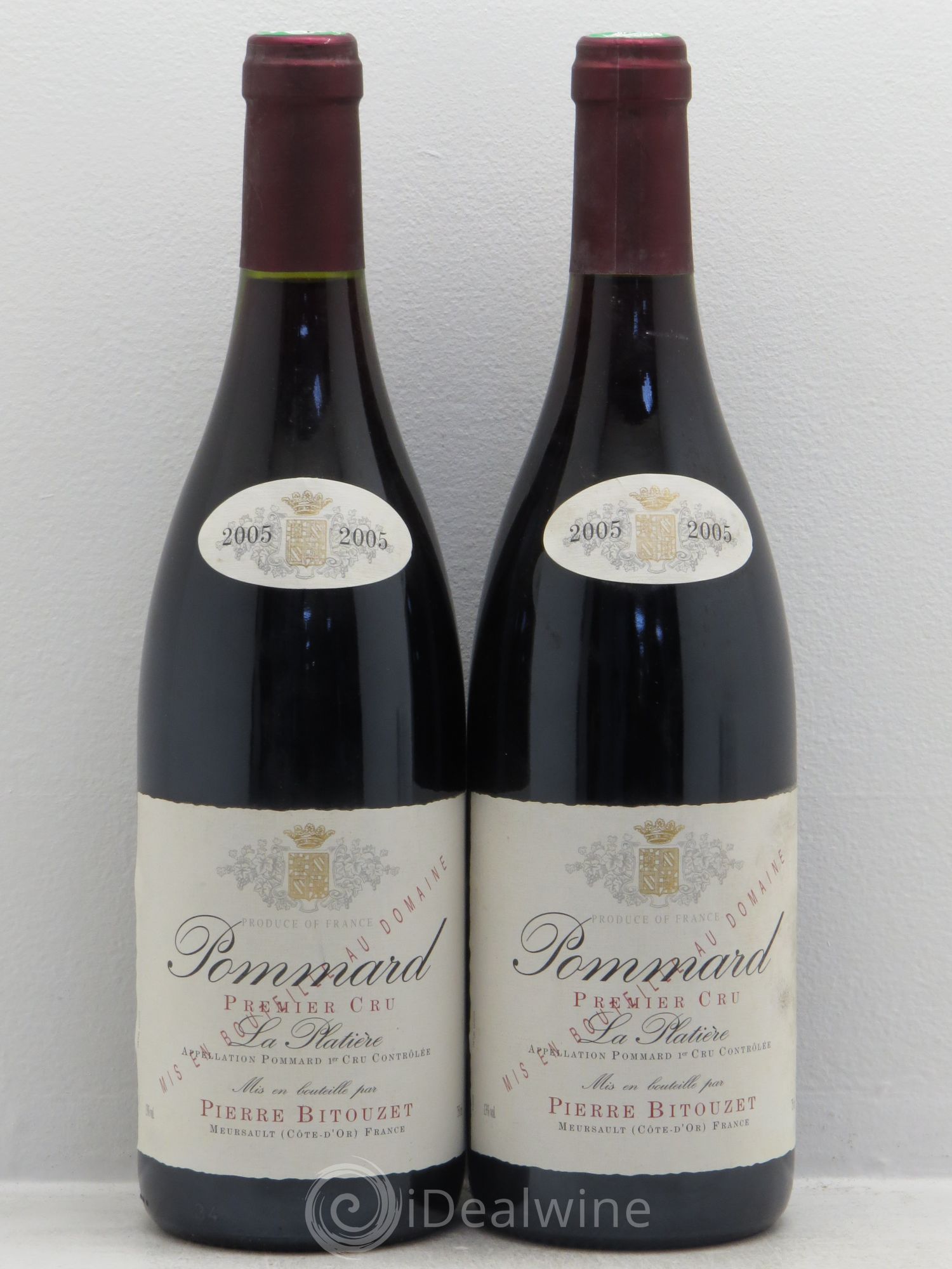 Pommard 1er Cru La Platière Bitouzet 2005 - Posten von 2 Flaschen - 0