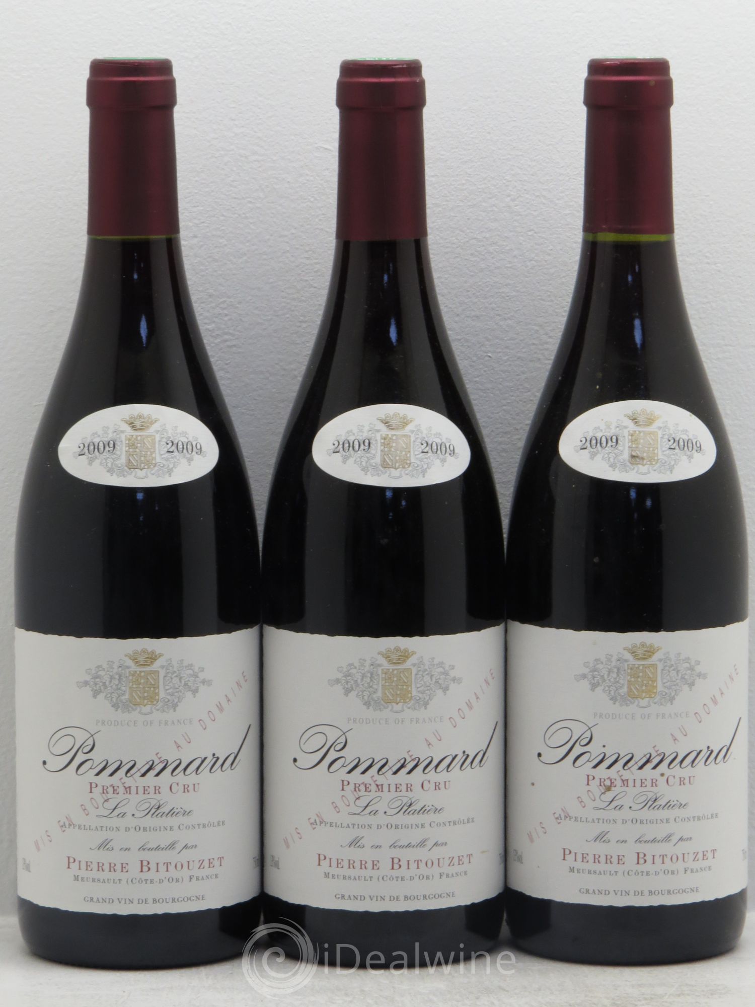 Pommard 1er Cru La Platière Bitouzet 2009 - Posten von 3 Flaschen - 0