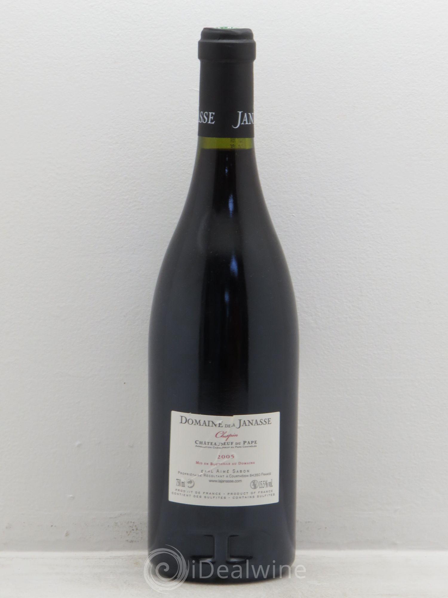 Châteauneuf-du-Pape Cuvée Chaupin La Janasse (Domaine de) 2005 - Lot de 1 bouteille - 1