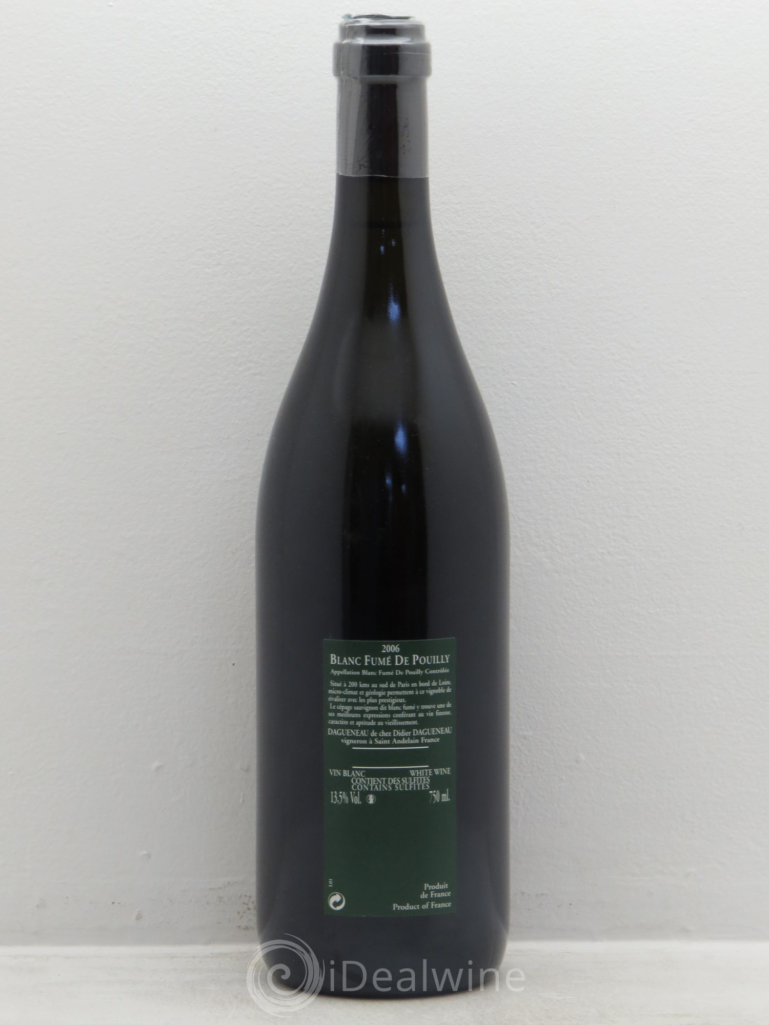 Vin de France (anciennement Pouilly-Fumé) Silex Dagueneau (Domaine Didier - Louis-Benjamin) 2006 - Lot de 1 bouteille - 1