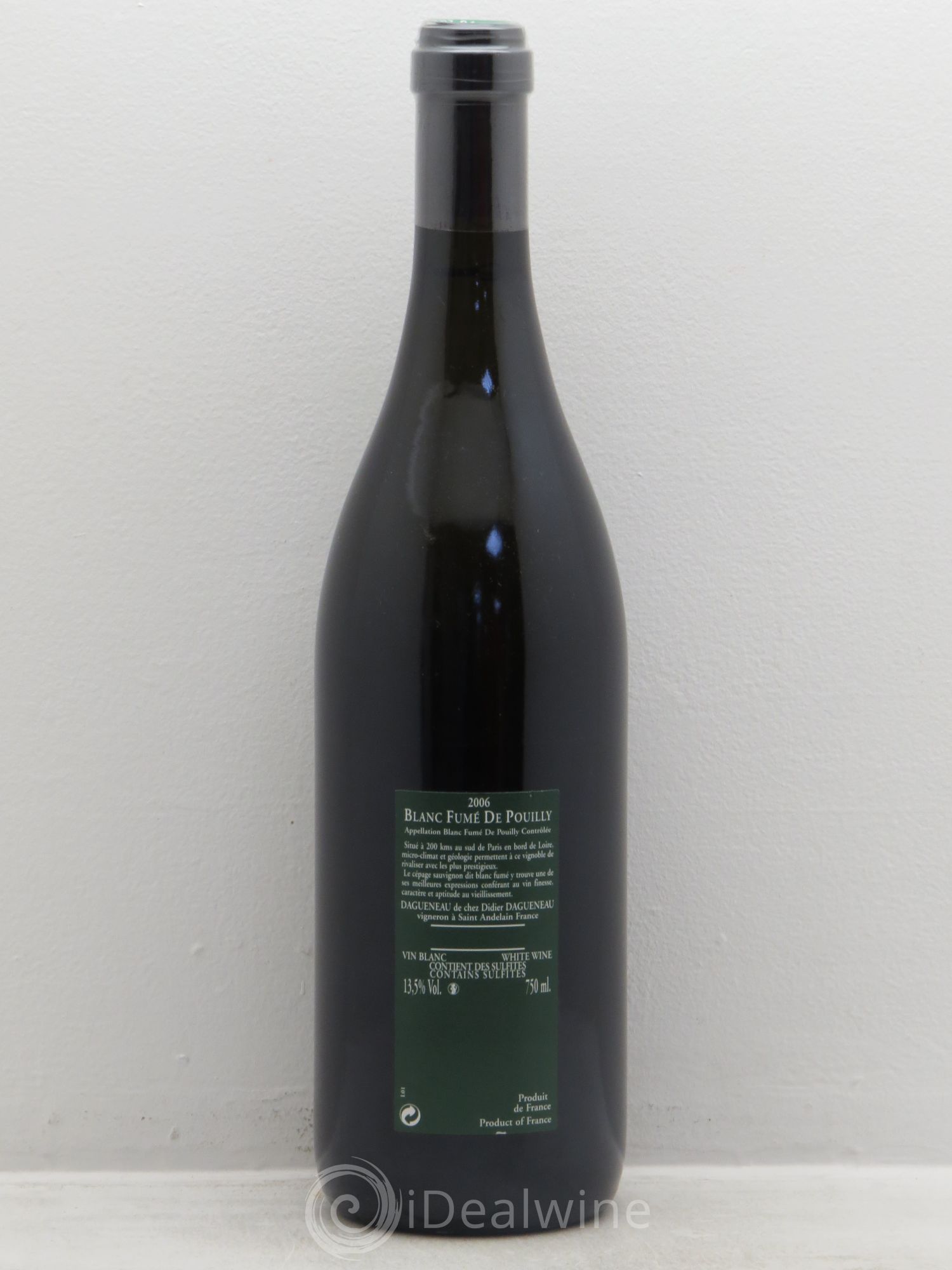 Vin de France (anciennement Pouilly-Fumé) Silex Dagueneau (Domaine Didier - Louis-Benjamin) 2006 - Lot de 1 bouteille - 1