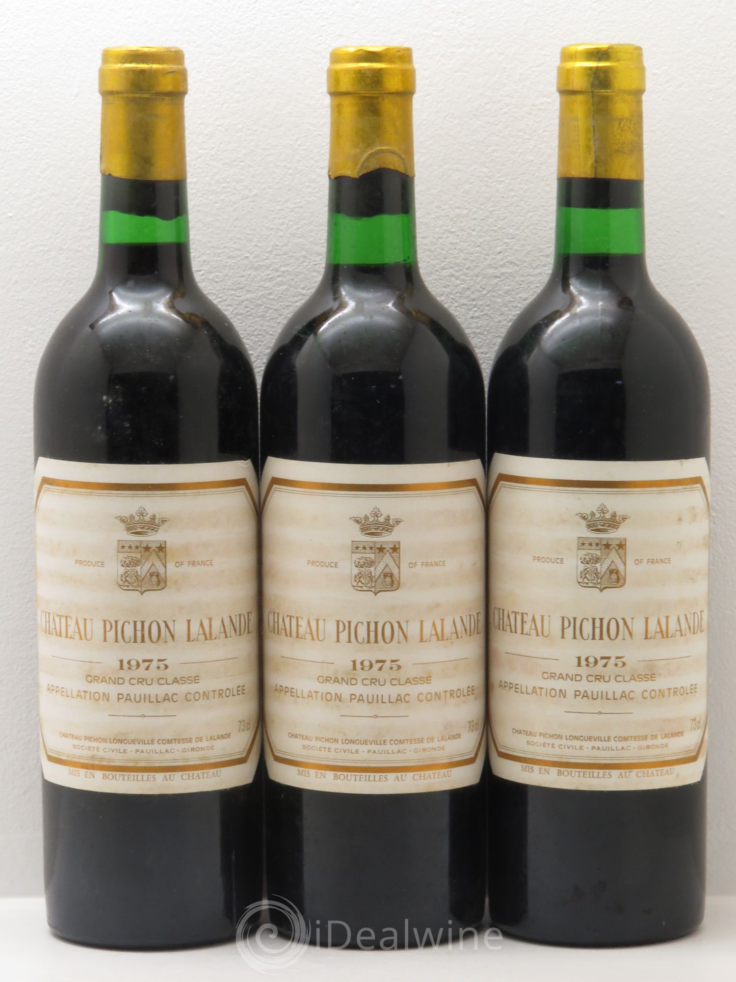 Château Pichon Longueville Comtesse de Lalande 2ème Grand Cru Classé 1975 - Lot de 12 bouteilles - 1