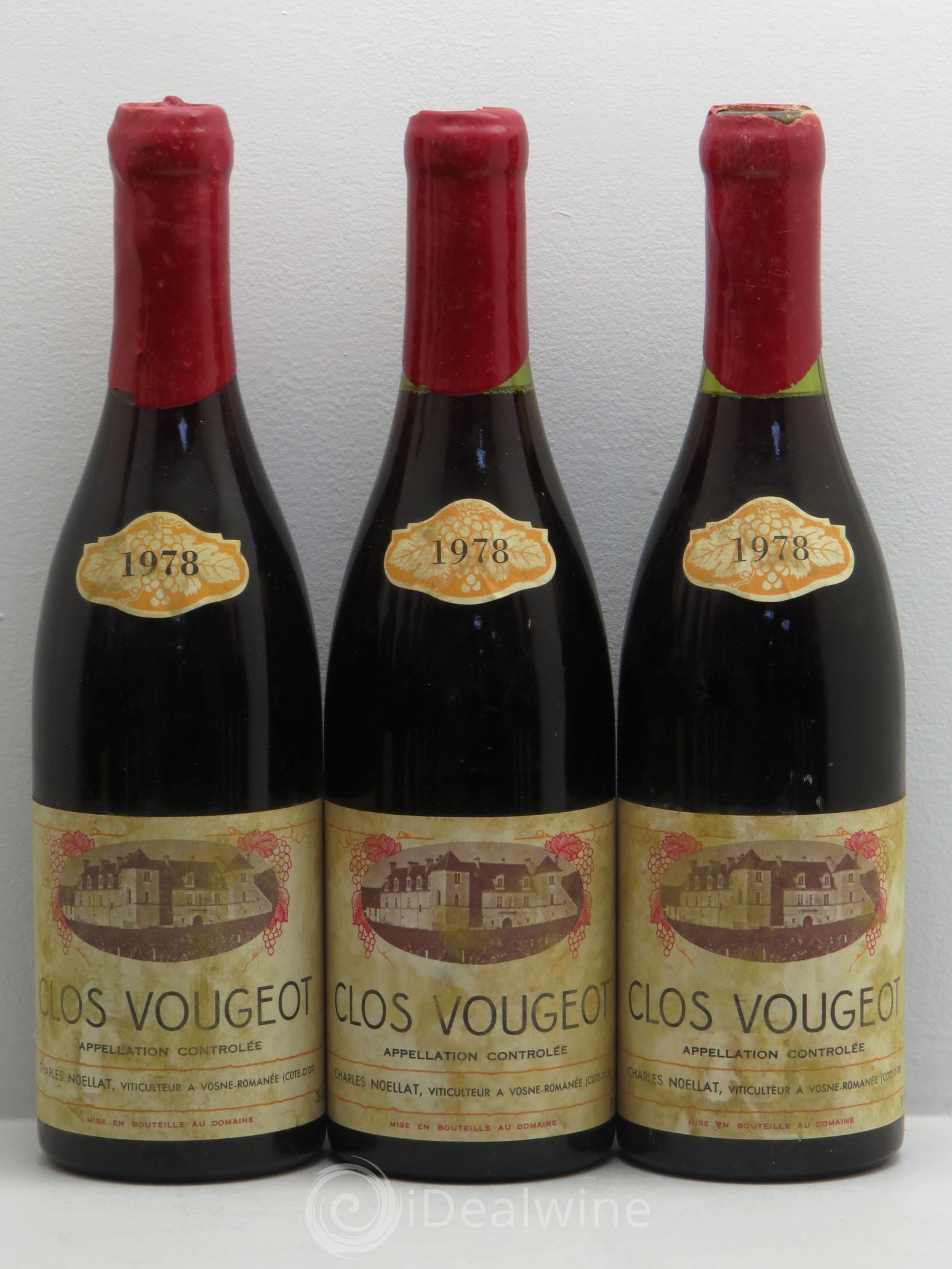 Clos de Vougeot Grand Cru Domaine Charles Noellat 1978 - Posten von 12 Flaschen - 2