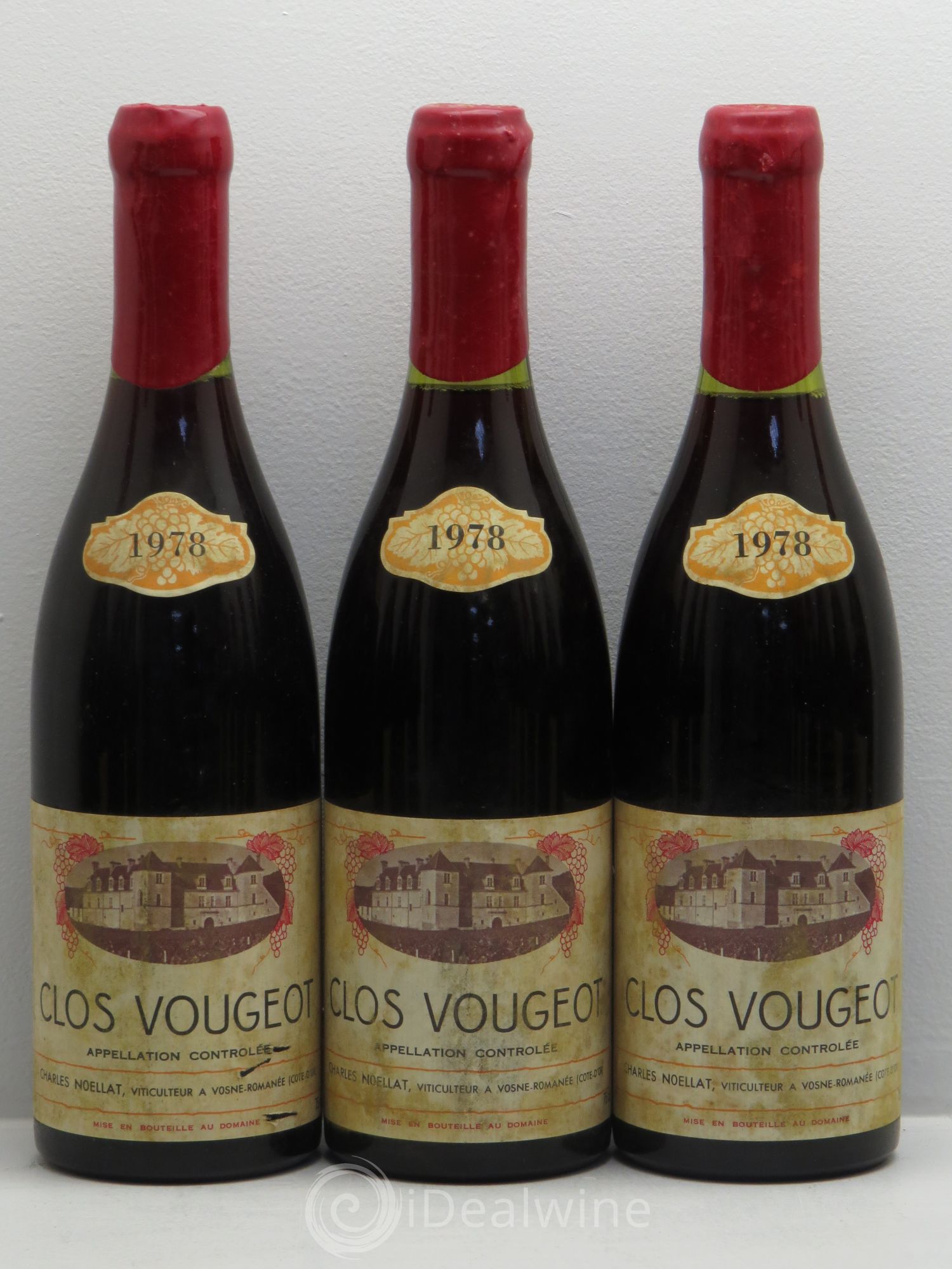 Clos de Vougeot Grand Cru Domaine Charles Noellat 1978 - Posten von 12 Flaschen - 3