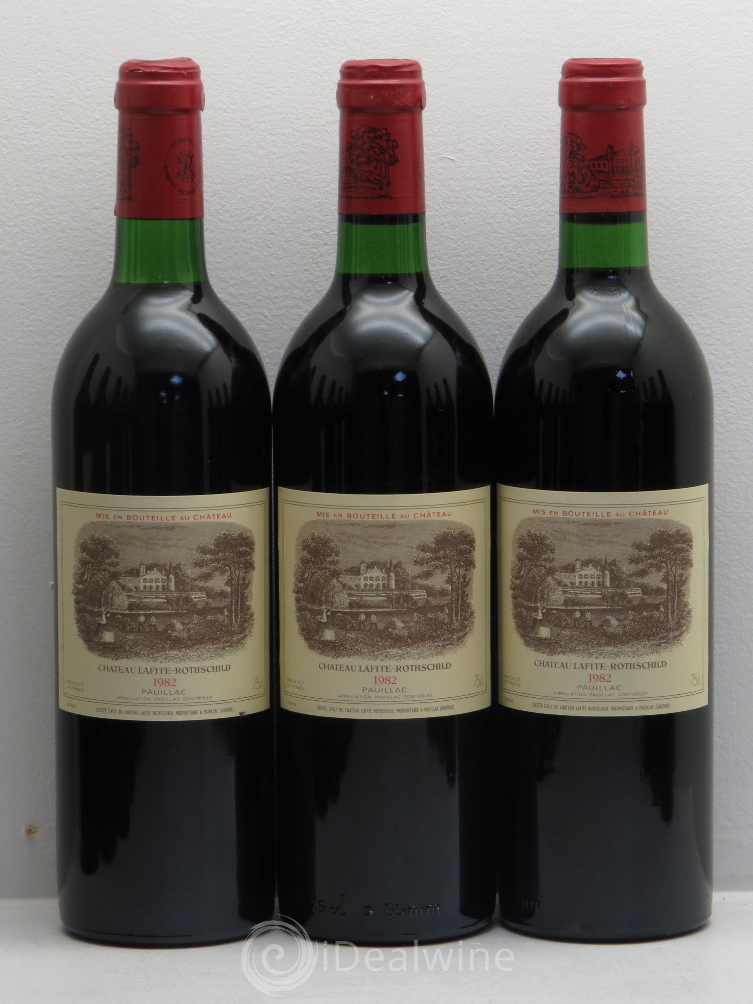 Château Lafite Rothschild 1er Grand Cru Classé 1982 - Lot de 12 bouteilles - 1