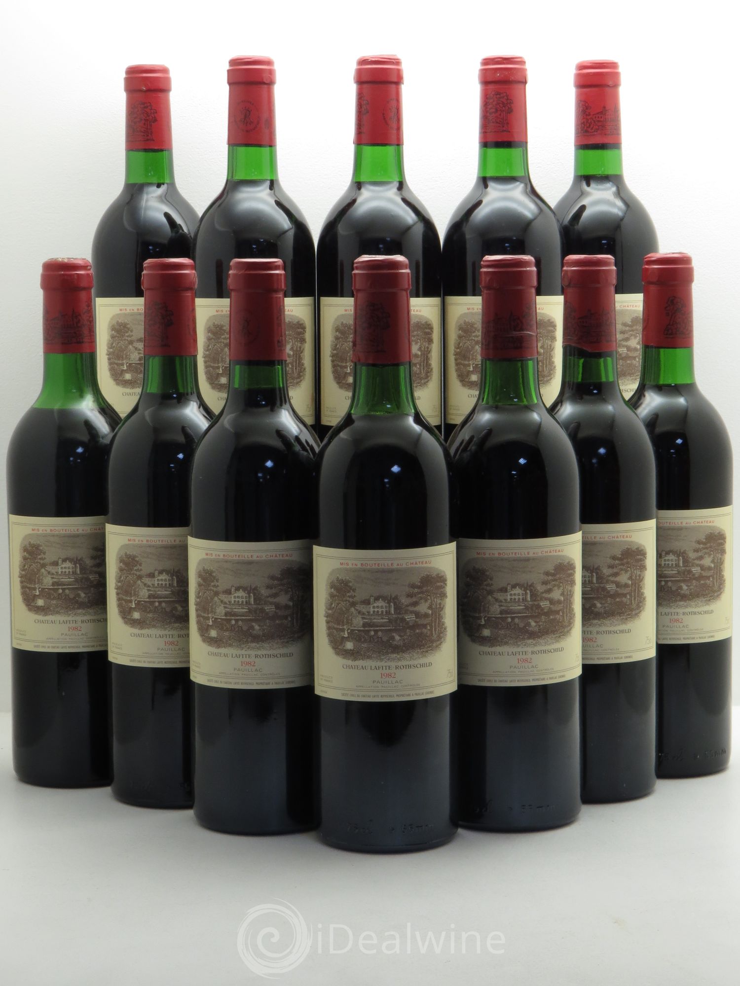 Château Lafite Rothschild 1er Grand Cru Classé 1982 - Lot de 12 bouteilles - 0