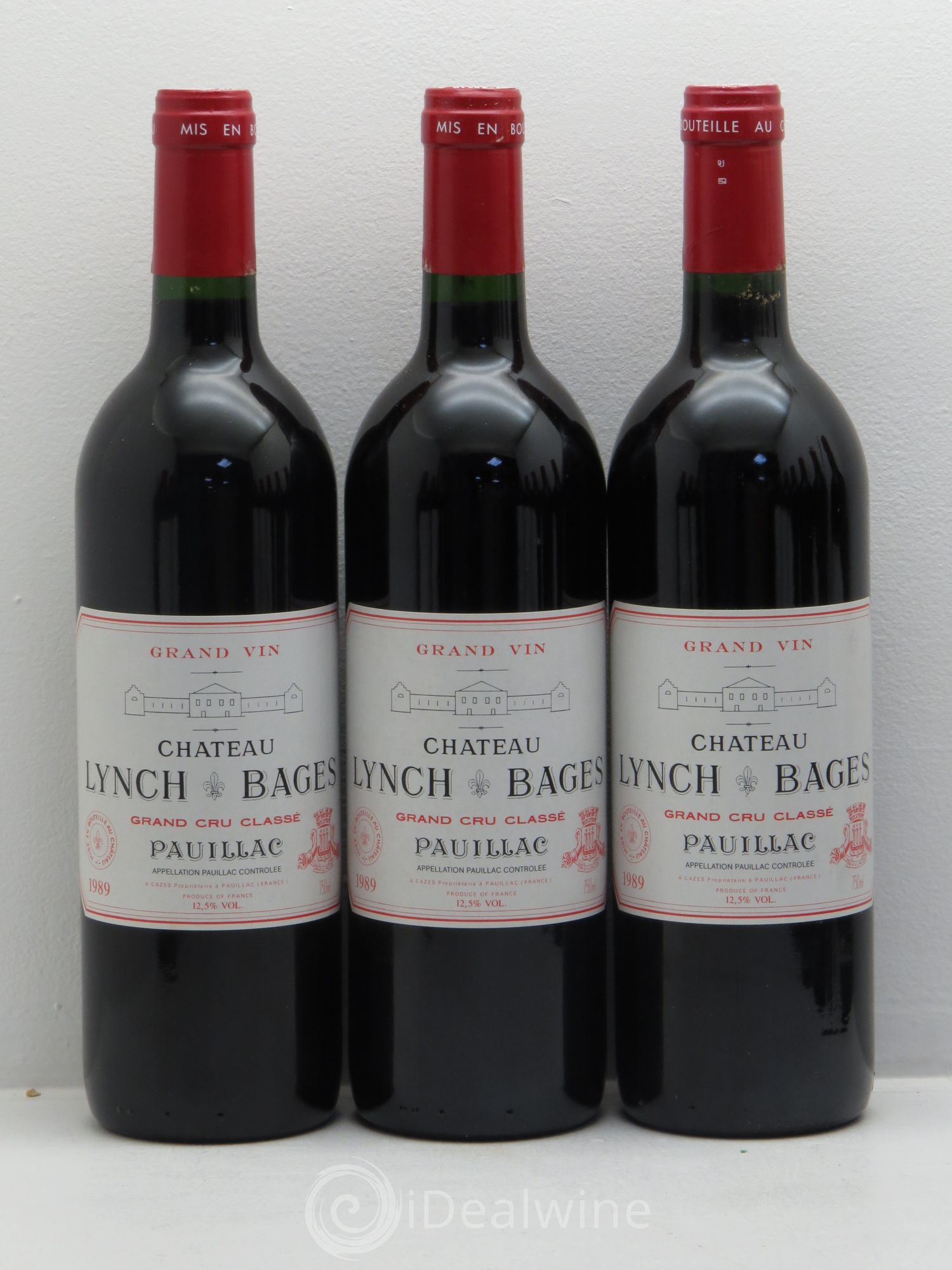 Château Lynch Bages 5ème Grand Cru Classé 1989 - Lot de 12 bouteilles - 1