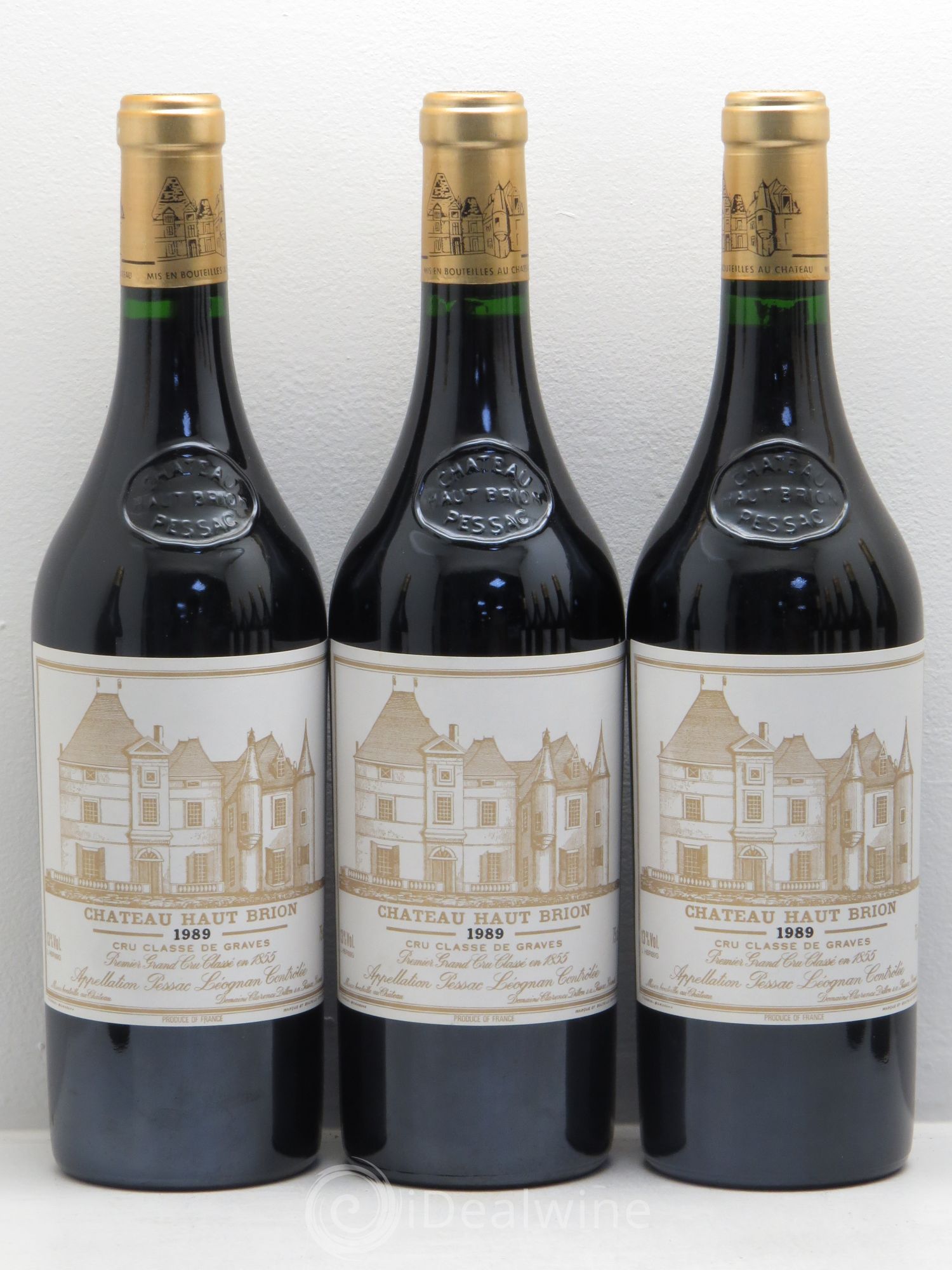 Château Haut Brion 1er Grand Cru Classé 1989 - Lot de 12 bouteilles - 2