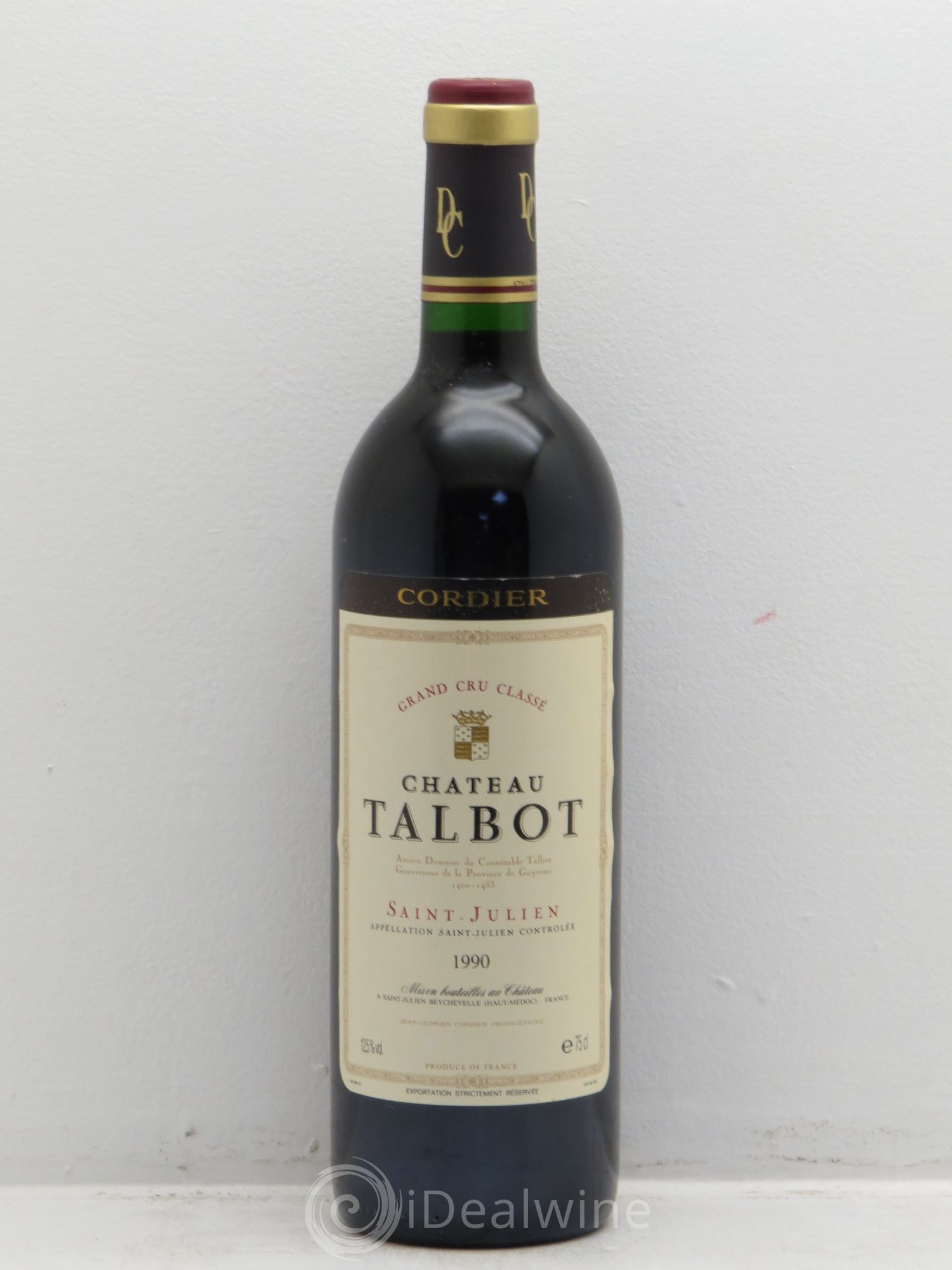 Château Talbot 4ème Grand Cru Classé 1990 - Lot de 12 bouteilles - 0
