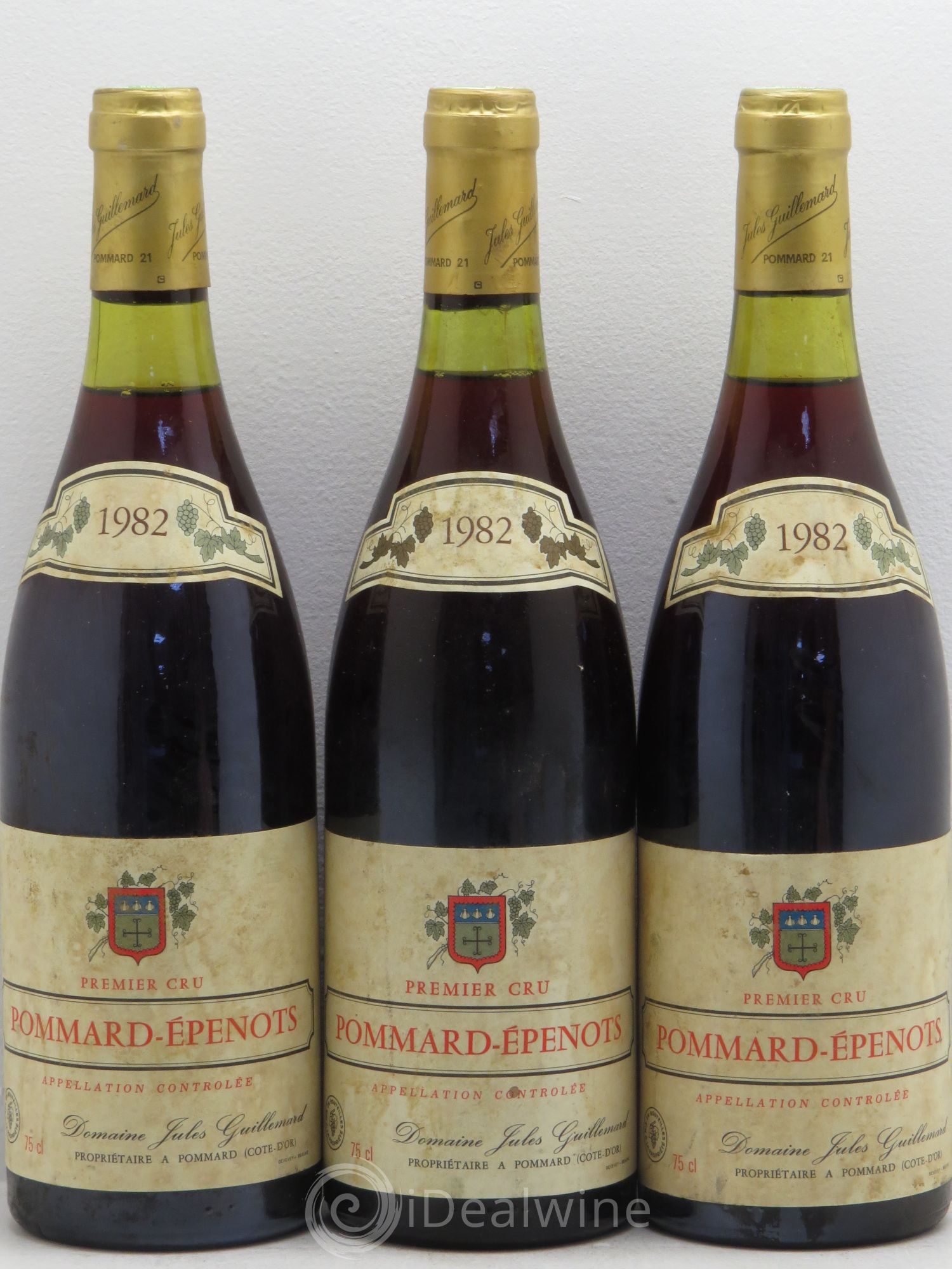 Pommard 1er Cru Domaine Guillemard 1982 - Posten von 3 Flaschen - 0