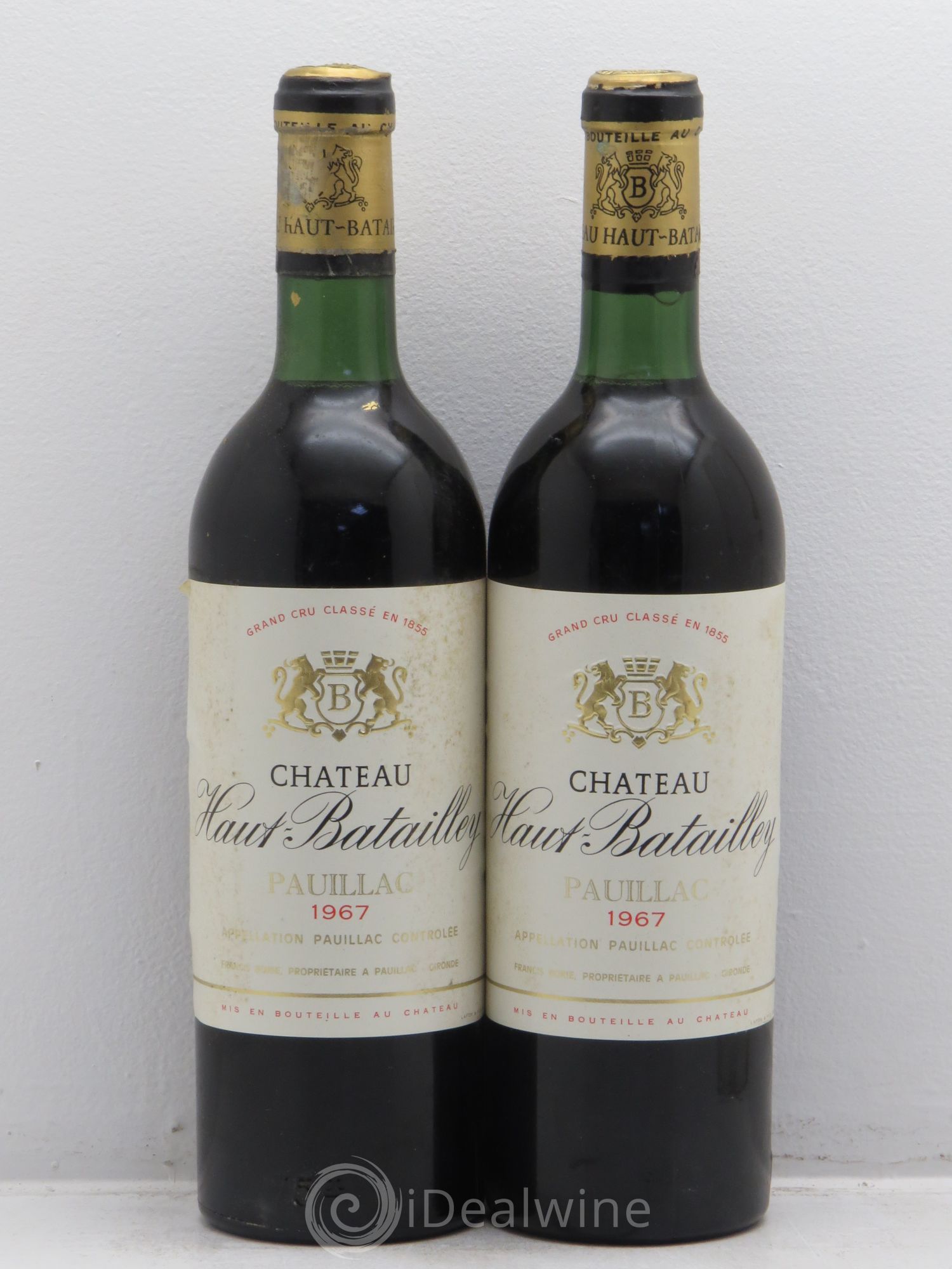 Château Haut Batailley 5ème Grand Cru Classé 1967 - Lot de 2 bouteilles - 0