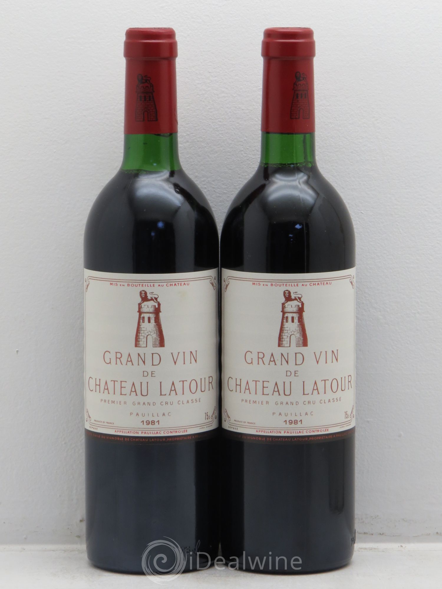 Château Latour 1er Grand Cru Classé 1981 - Lot de 2 bouteilles - 0