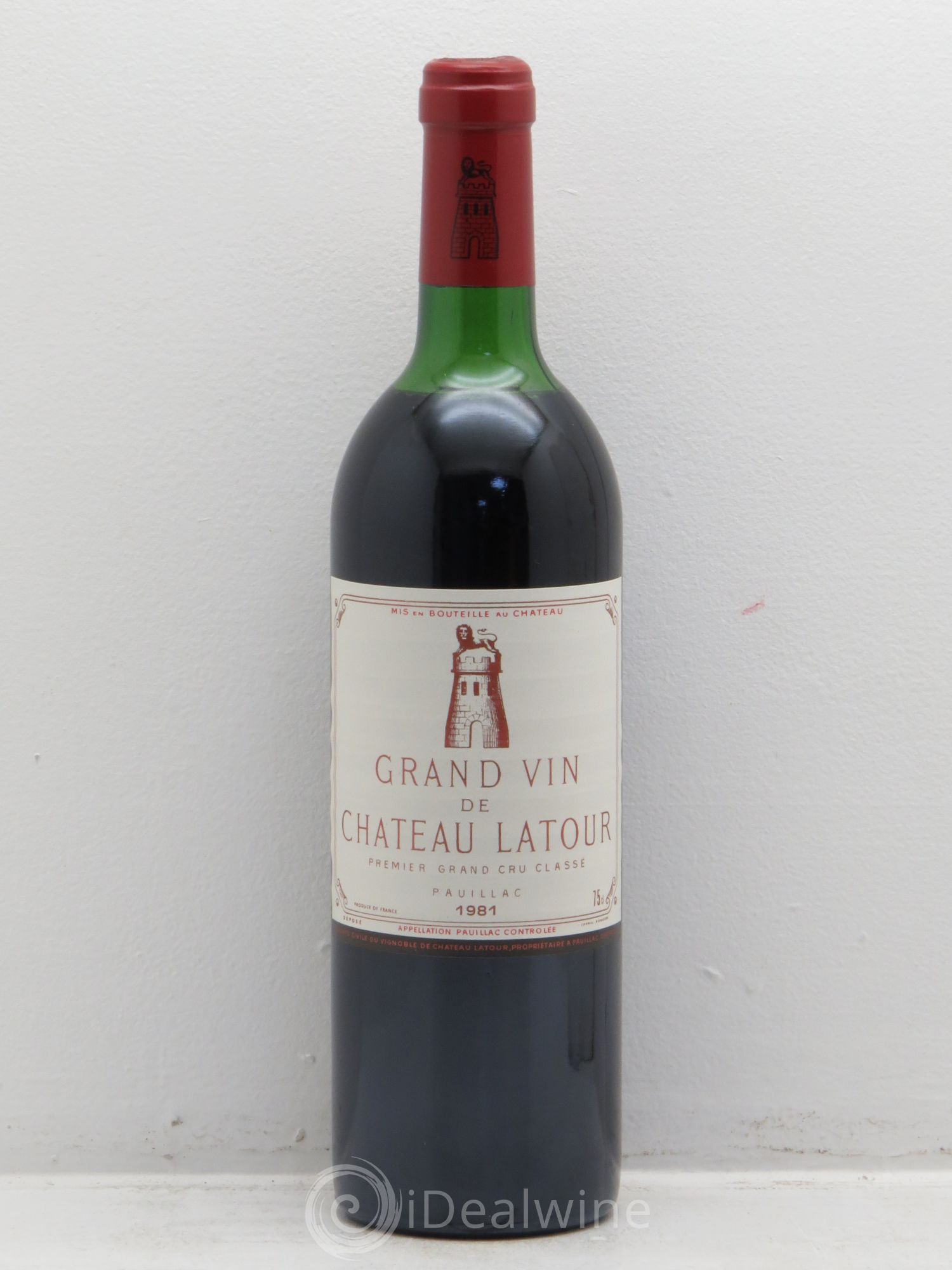 Château Latour 1er Grand Cru Classé 1981 - Lot de 1 bouteille - 0