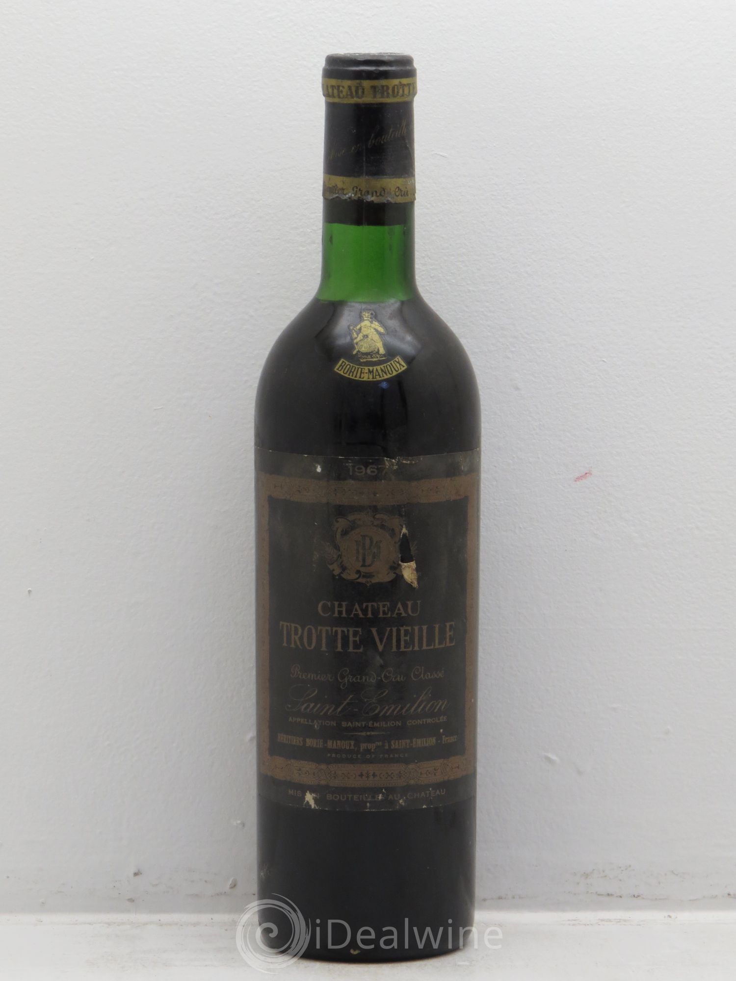 Château Trotte Vieille 1er Grand Cru Classé B 1967 - Lot de 6 bouteilles - 0