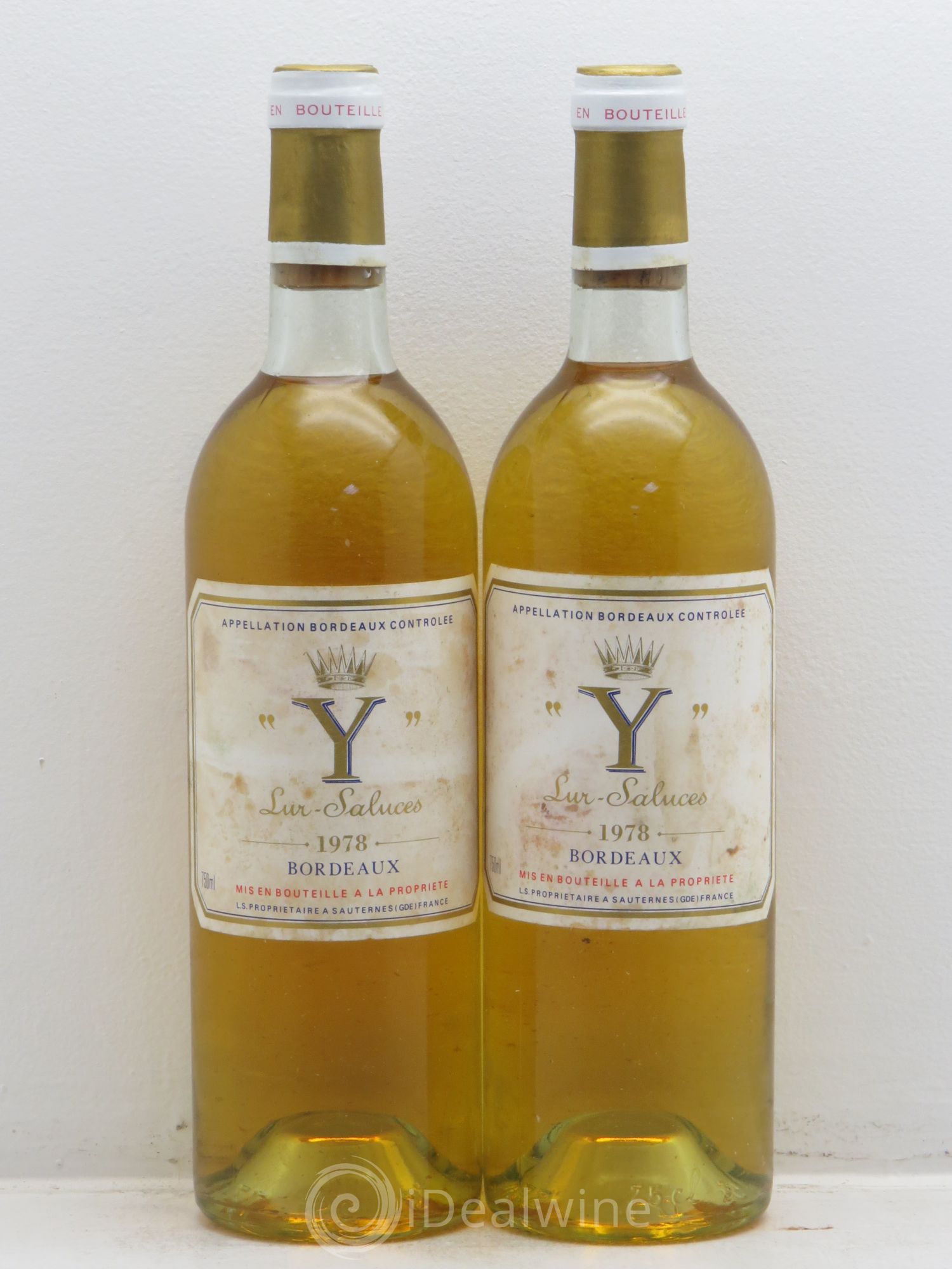 Y de Yquem 1978 - Lot de 2 bouteilles - 0