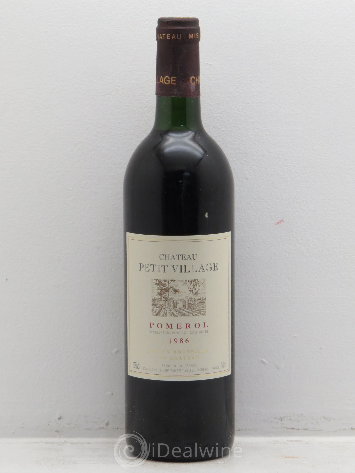 Château Petit Village 1986 - Lot de 12 bouteilles - 0