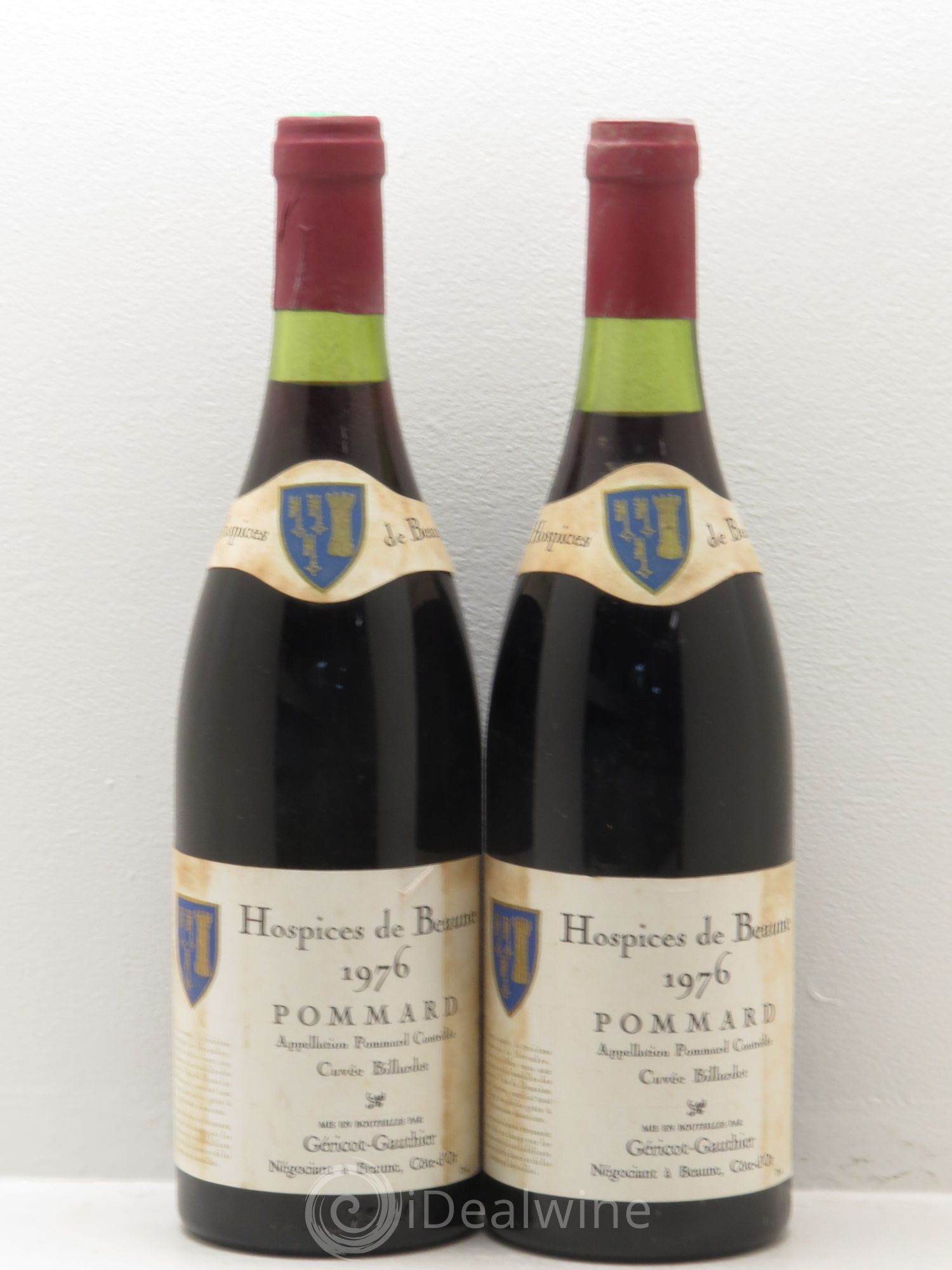 Pommard Cuvée Billardet - Jacques Géricot-Gauthier 1976 - Posten von 2 Flaschen - 0
