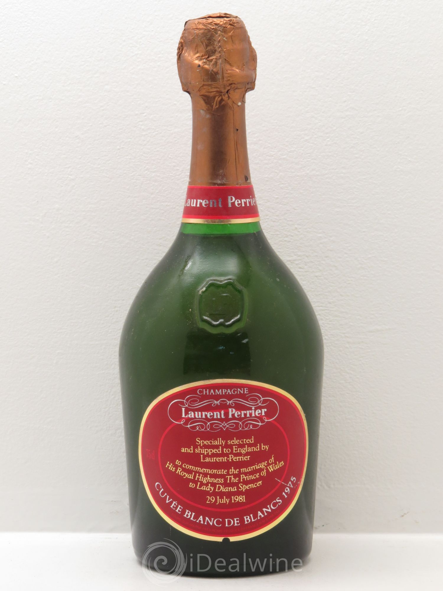 Champagne Laurent Perrier Blanc de Blanc Cuvée Spéciale Lady Diana 1975 - Posten von 1 Flasche - 0