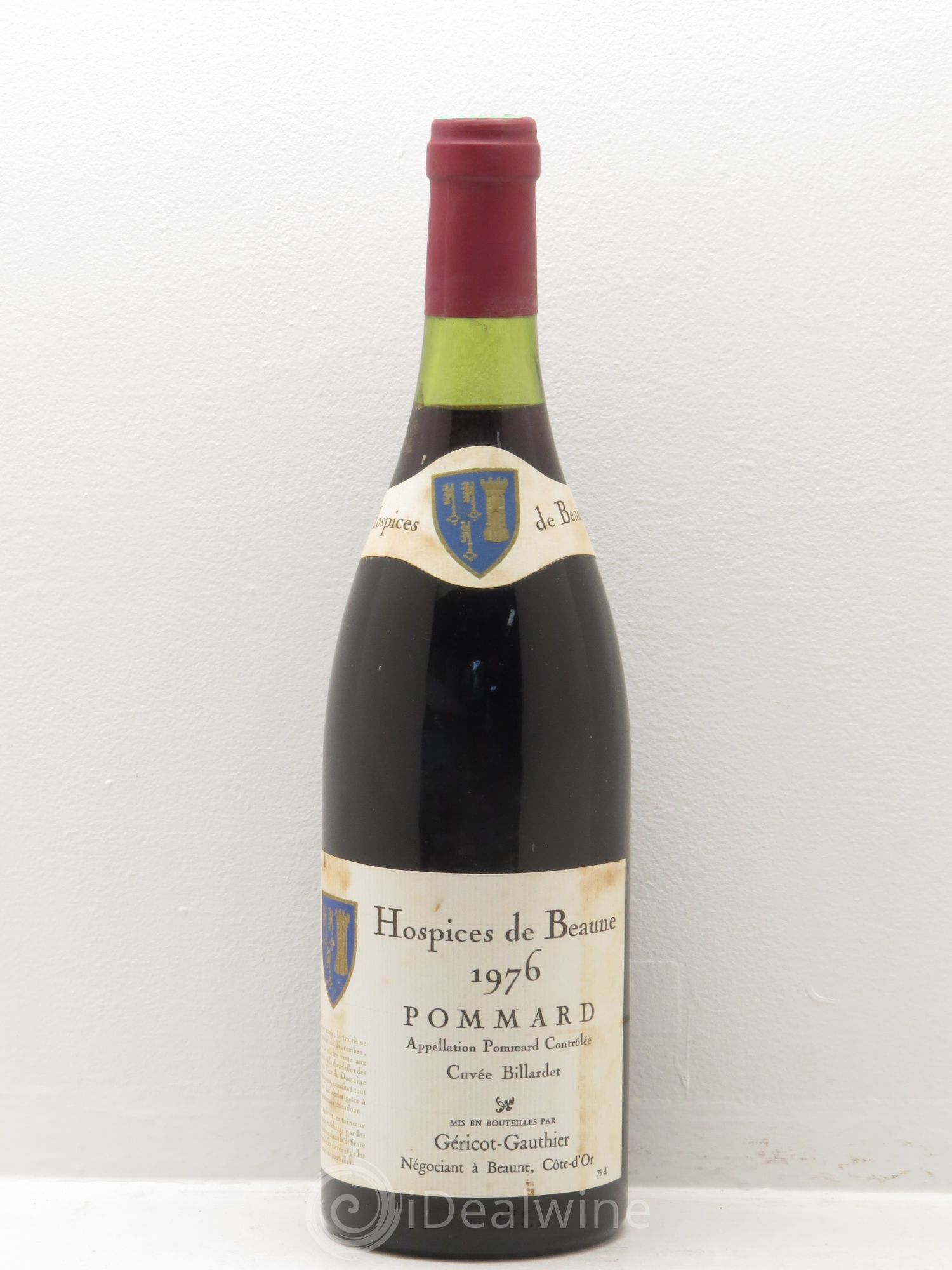 Pommard Cuvée Billardet - Jacques Géricot-Gauthier 1976 - Posten von 1 Flasche - 0