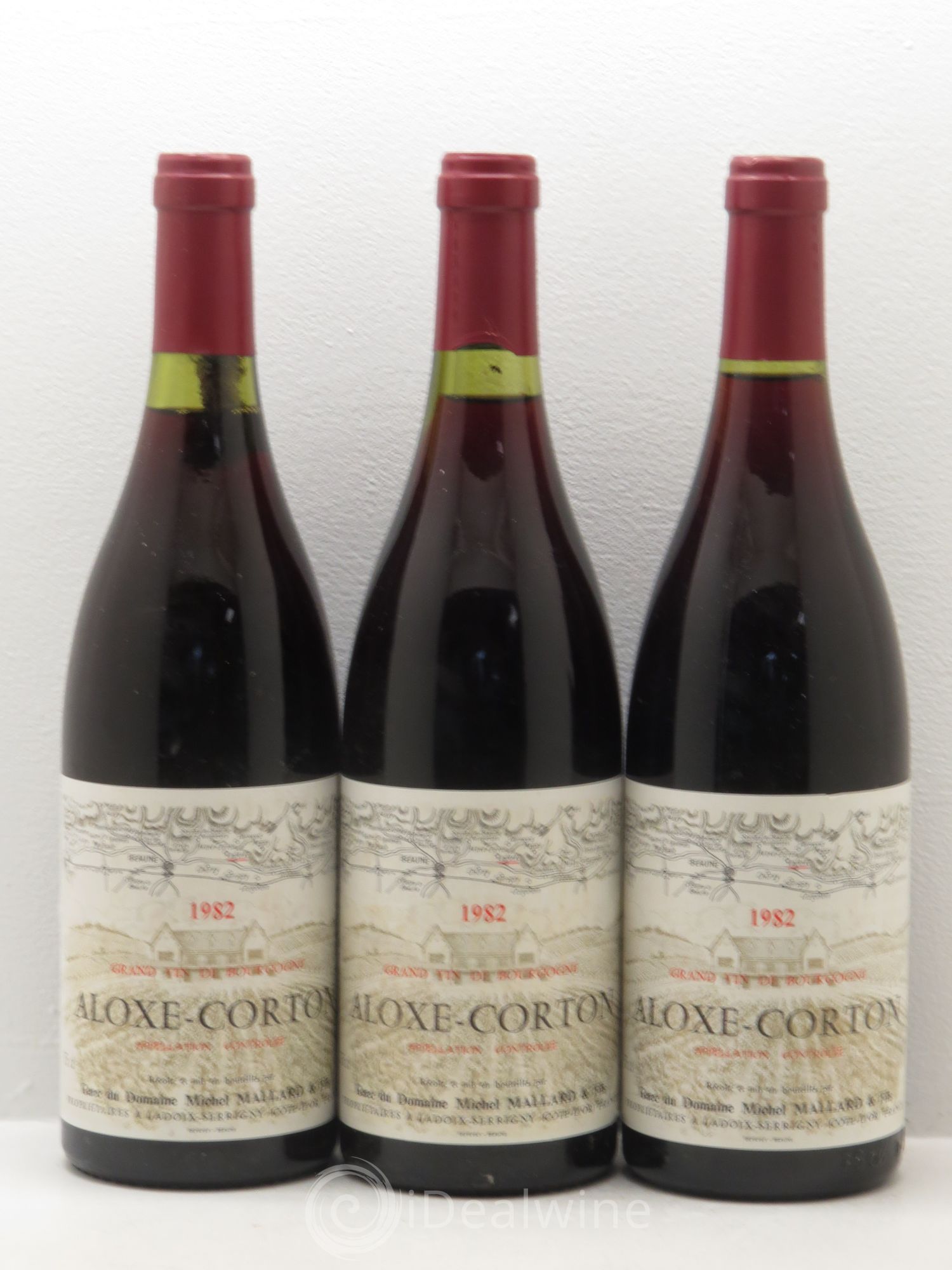 Aloxe-Corton Michel Mallard 1982 - Lot de 3 bouteilles - 0