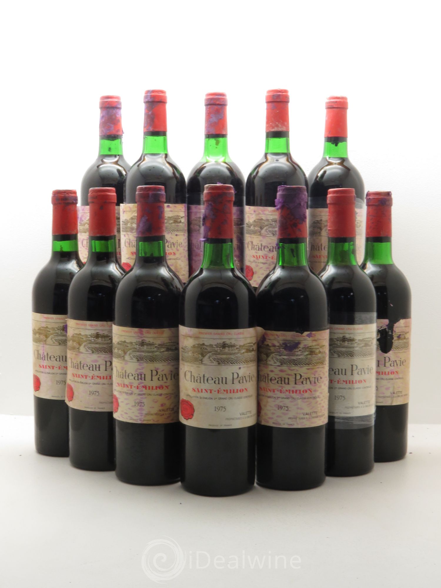 Château Pavie 1er Grand Cru Classé A 1975 - Lot de 12 bouteilles - 0