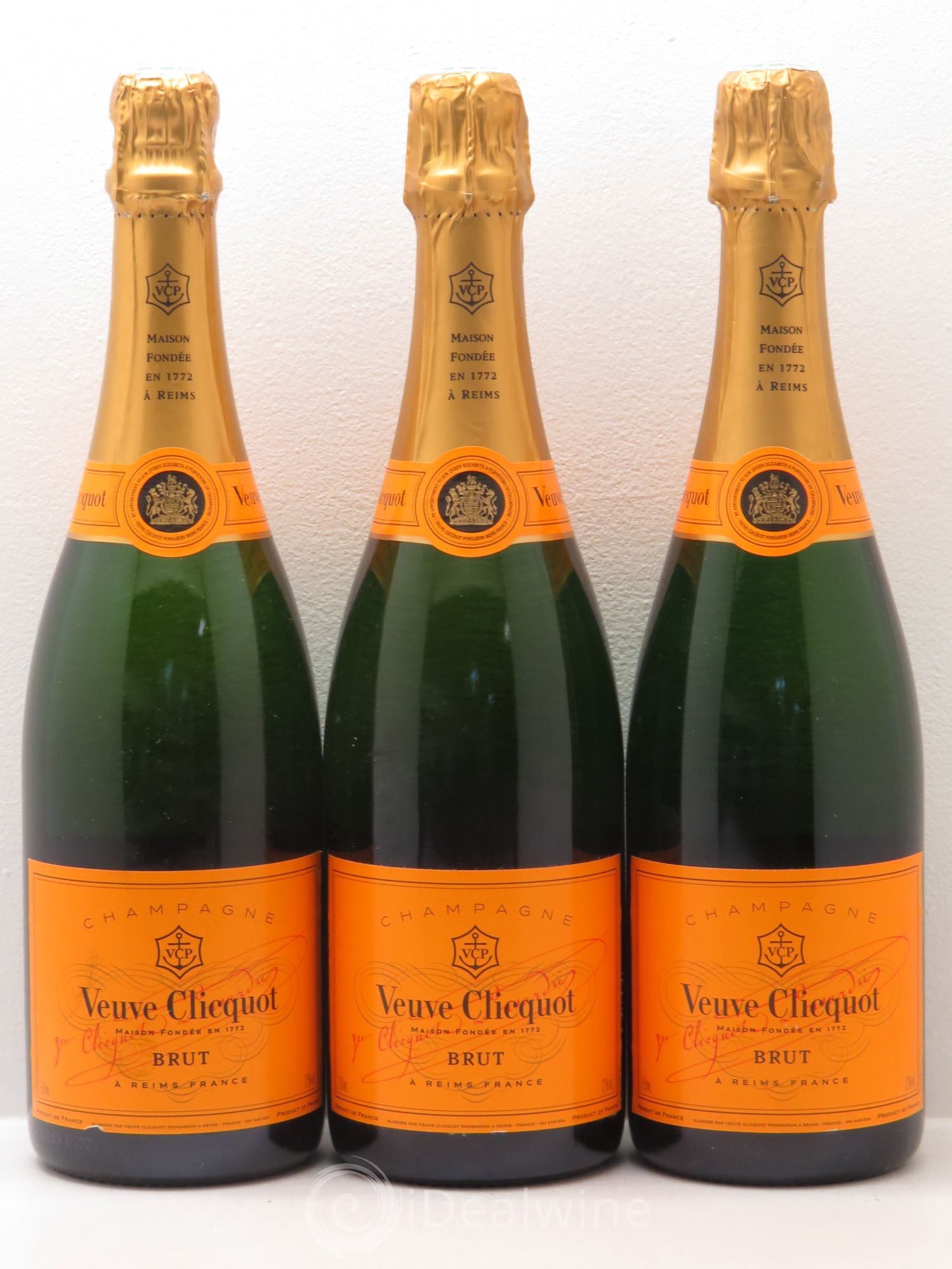 Champagne Veuve Clicquot Brut - Posten von 3 Flaschen - 0