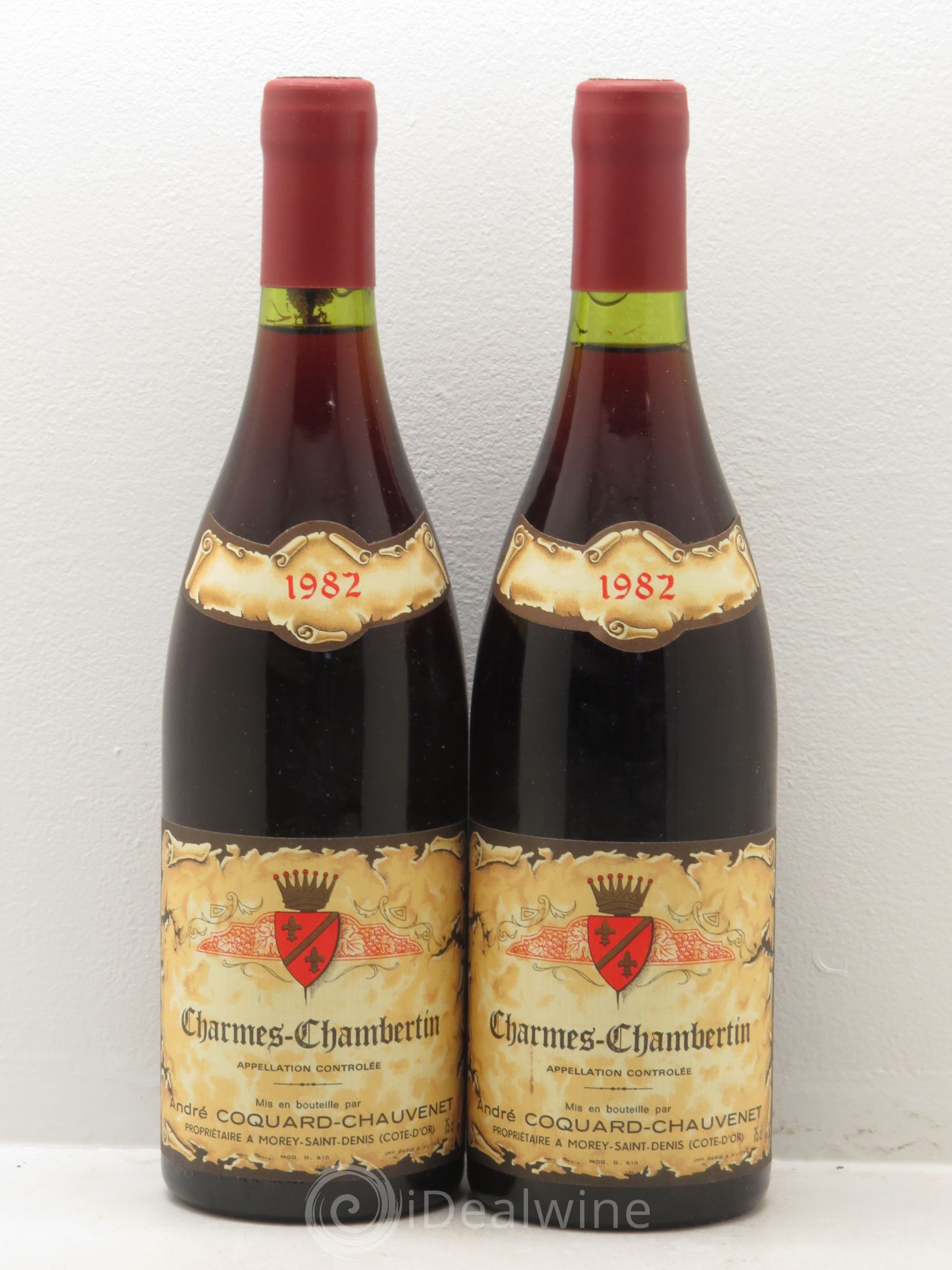 Charmes-Chambertin Grand Cru Domaine Coquard Chauvenet 1982 - Posten von 2 Flaschen - 0