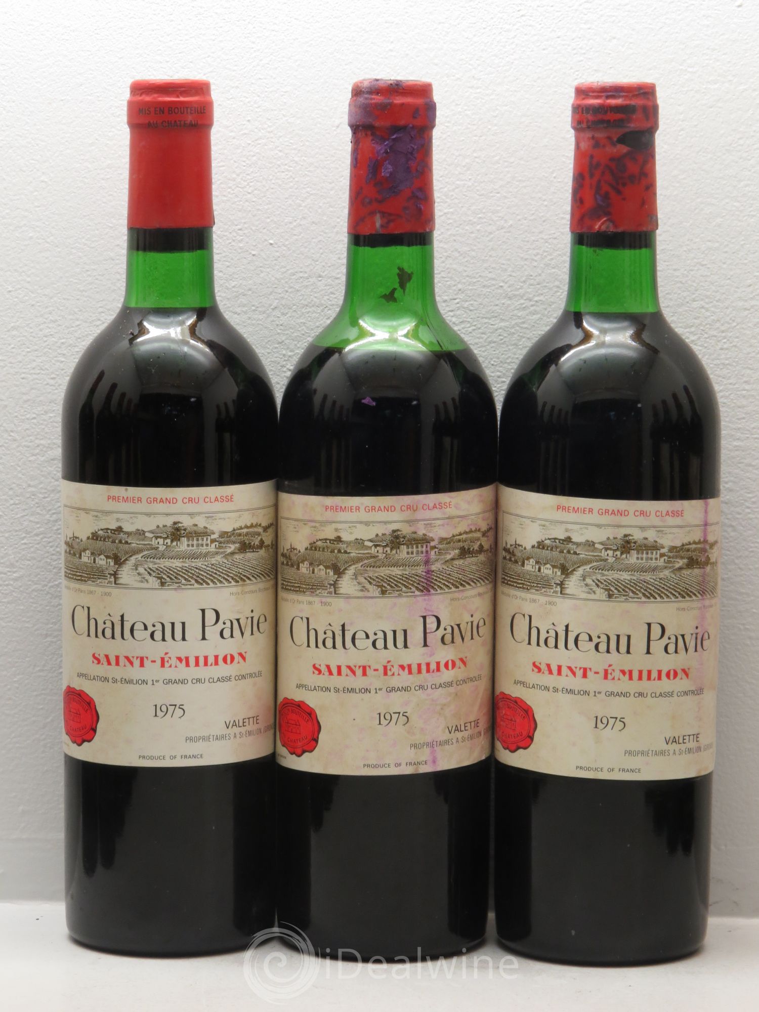 Château Pavie 1er Grand Cru Classé A 1975 - Lot de 12 bouteilles - 1