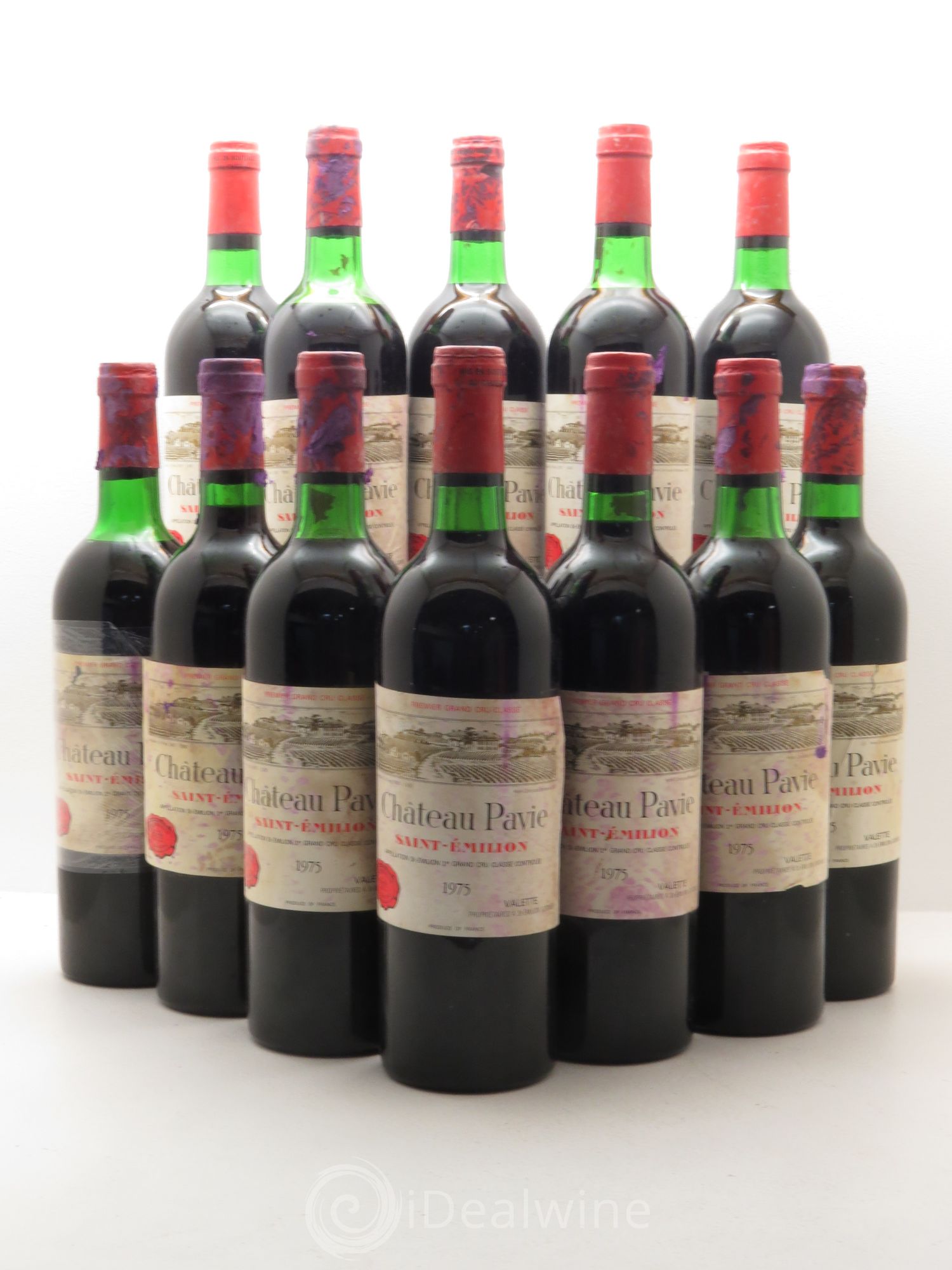 Château Pavie 1er Grand Cru Classé A 1975 - Lot de 12 bouteilles - 0