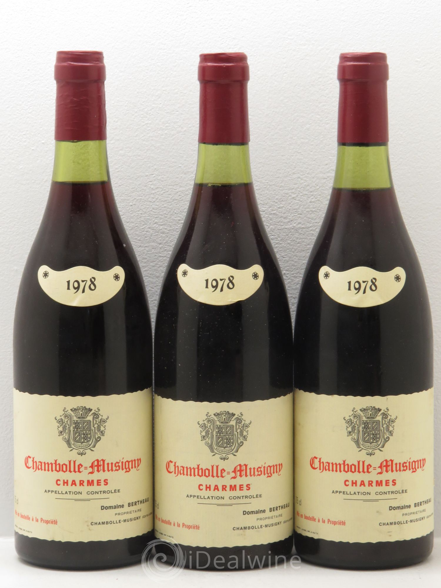 Chambolle-Musigny 1er Cru 1978 - Lot de 3 bouteilles - 0