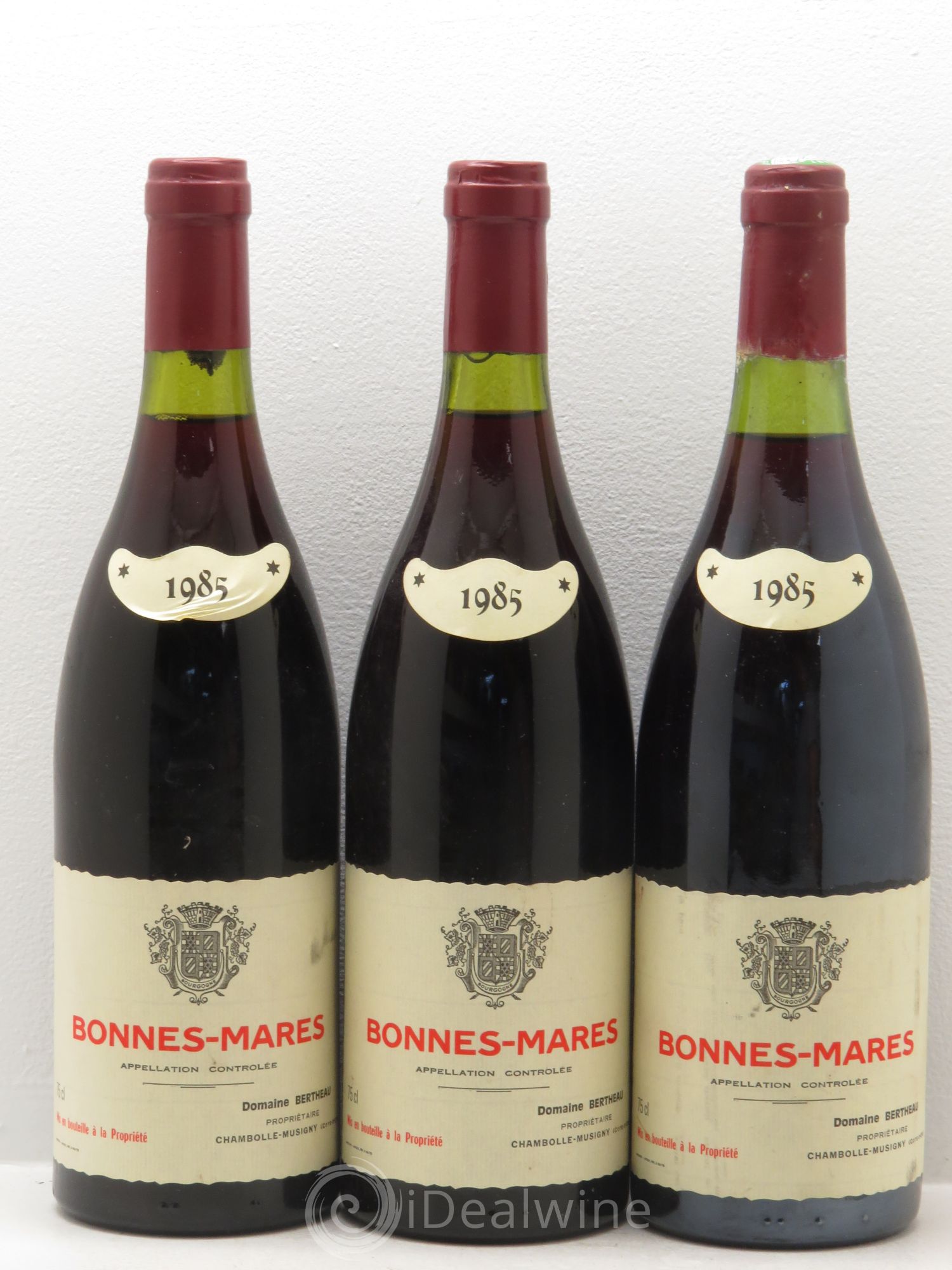 Bonnes-Mares Grand Cru Domaine Bertheau 1985 - Posten von 3 Flaschen - 0