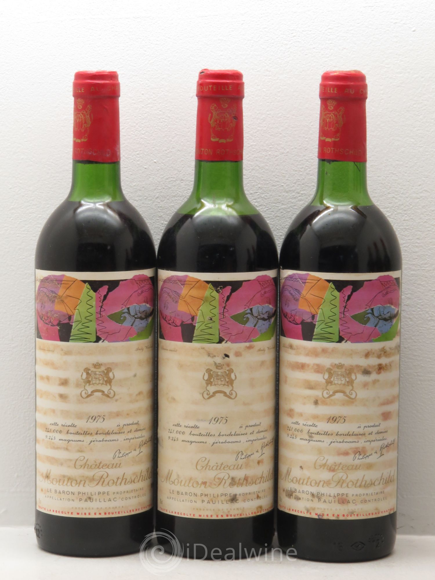 Château Mouton Rothschild 1er Grand Cru Classé 1975 - Lot de 12 bouteilles - 3