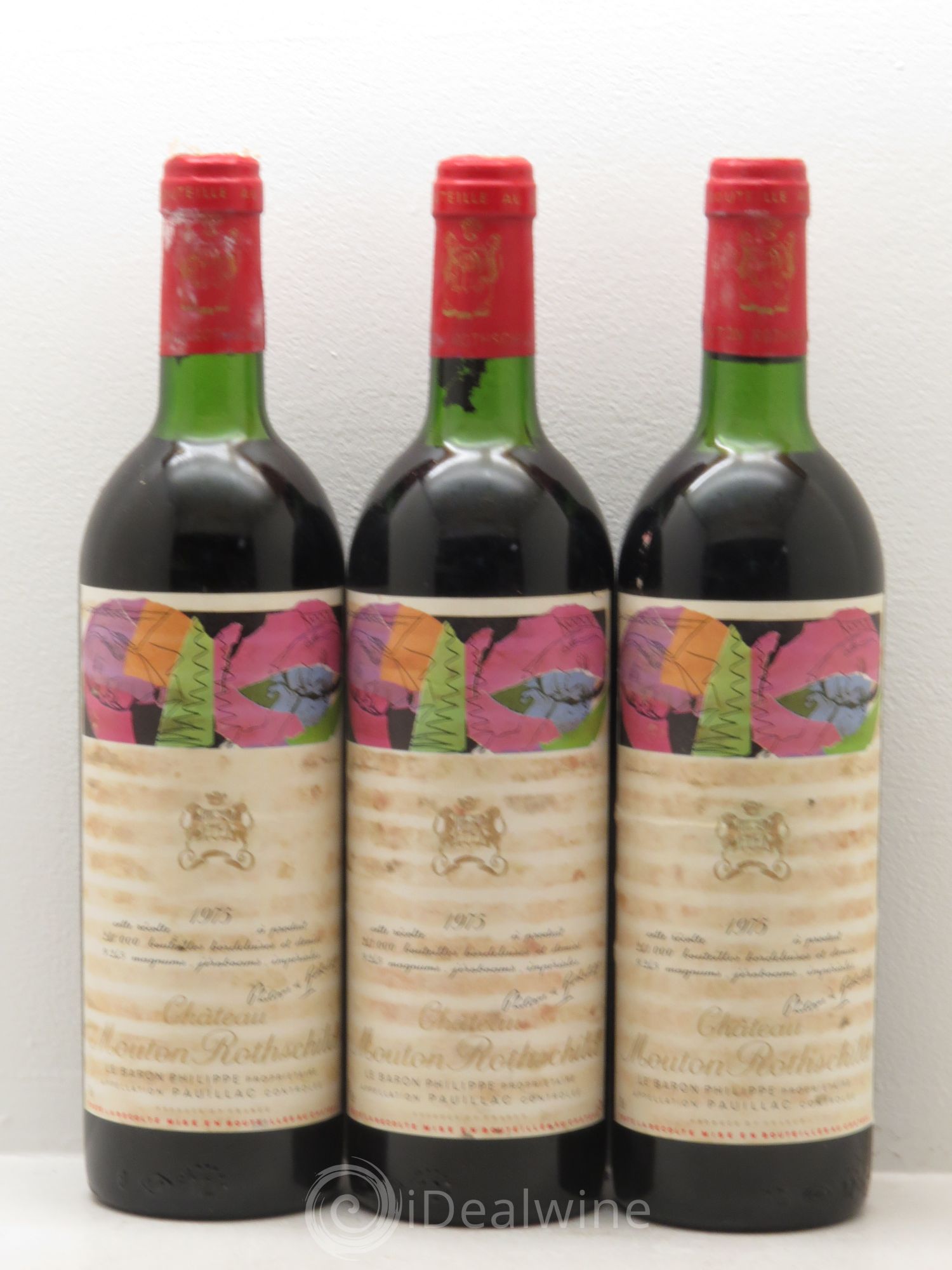 Château Mouton Rothschild 1er Grand Cru Classé 1975 - Lot de 12 bouteilles - 4